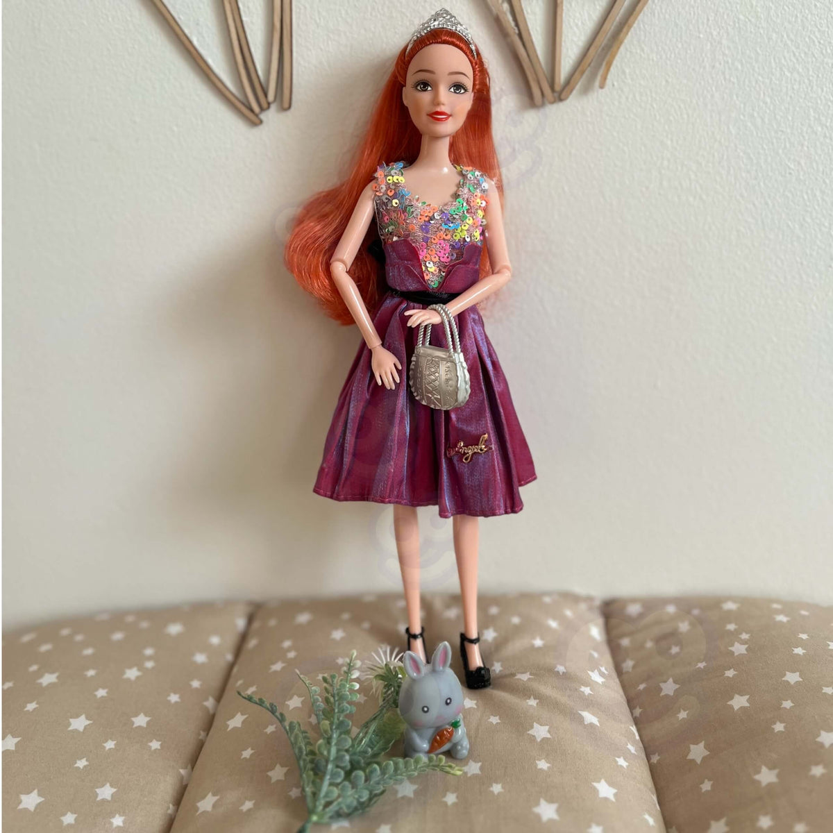 Woopie Royal Emi Style Fashion Doll 32 cm - Elegante principessa in abito rosa + accessori