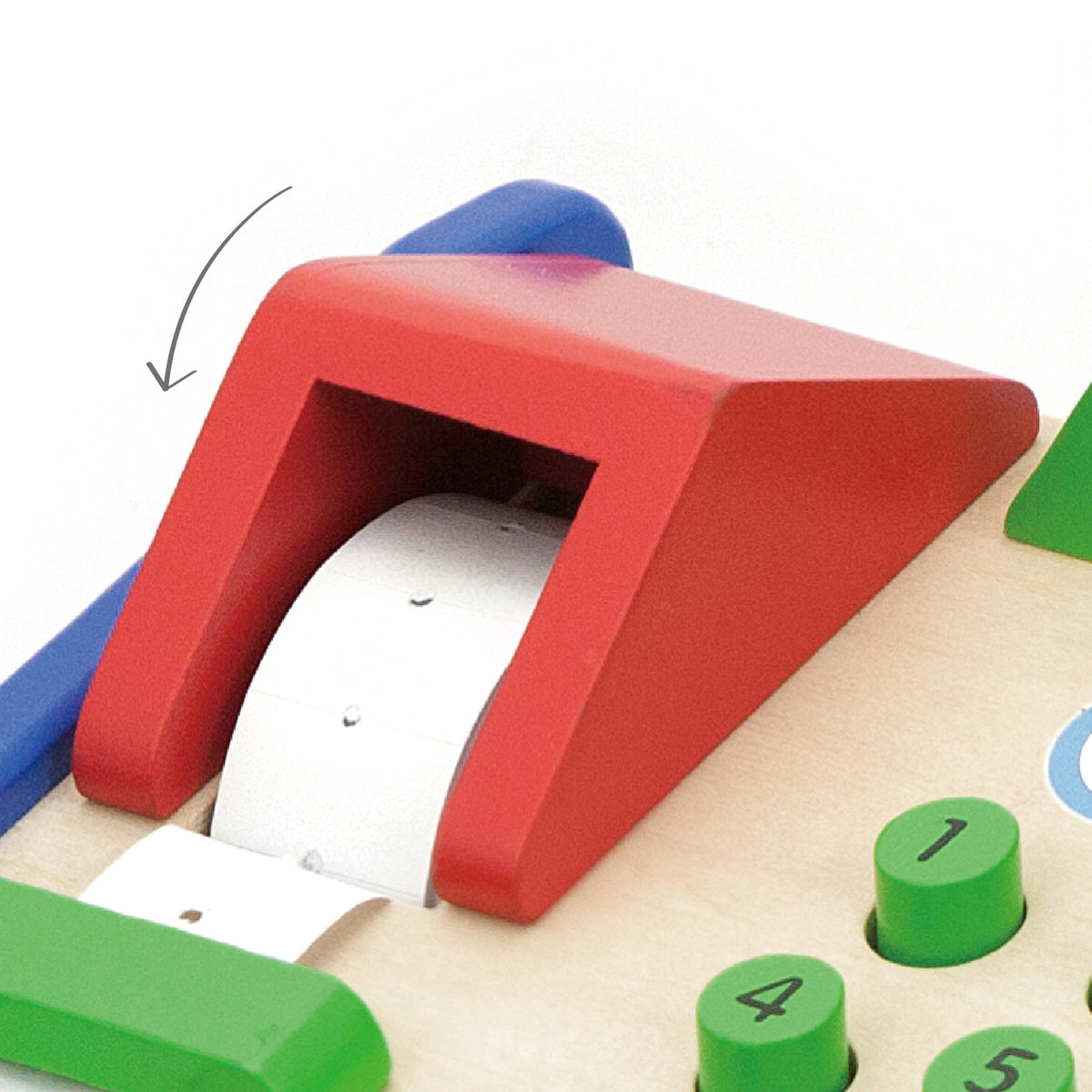 Viga-Registrierkasse aus Holz mit Montessori-Scanner-Zubehör