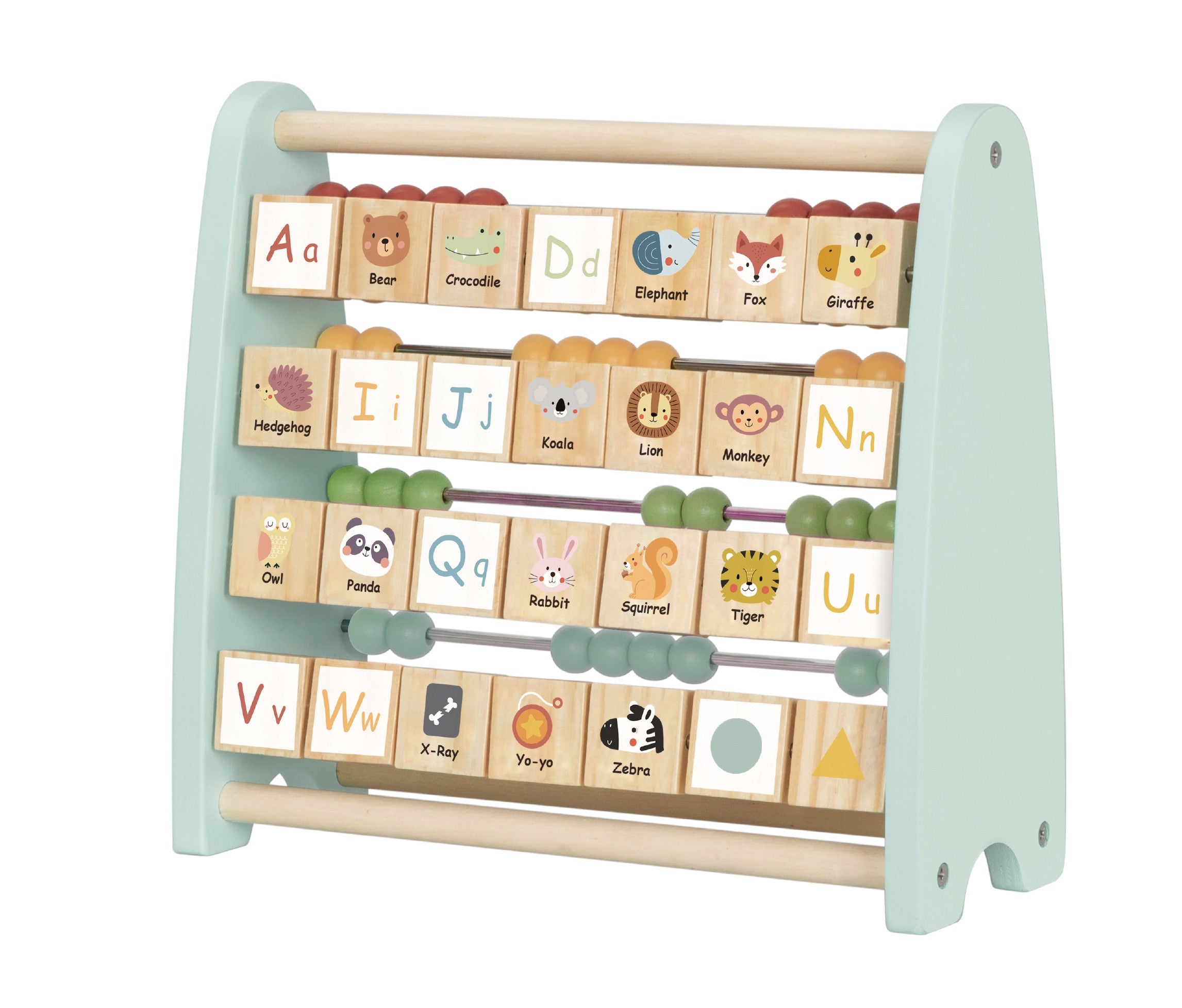 Tooky Toy Oboustranné obrázky Abacus abecedy
