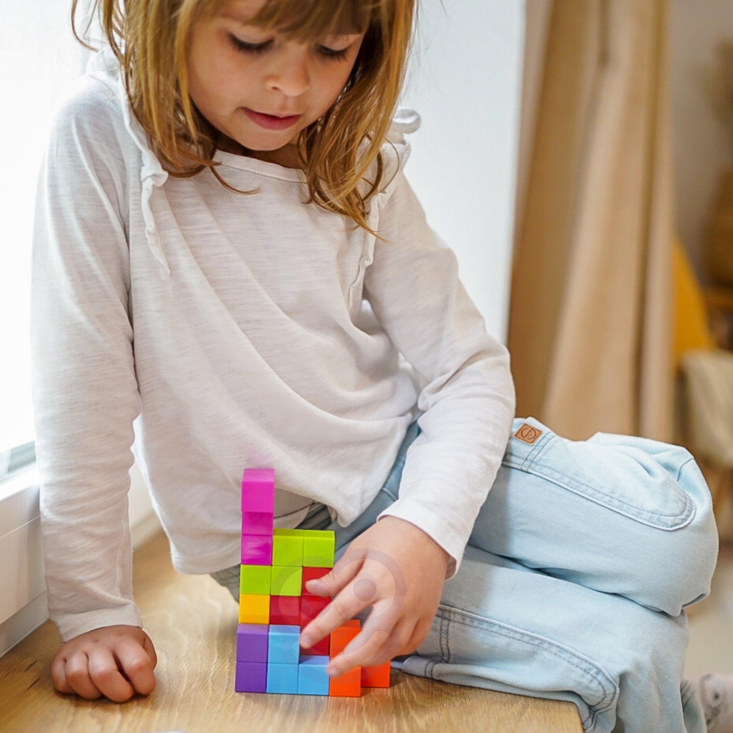 Пъзел Woopie Tetris Cube с комплект карти