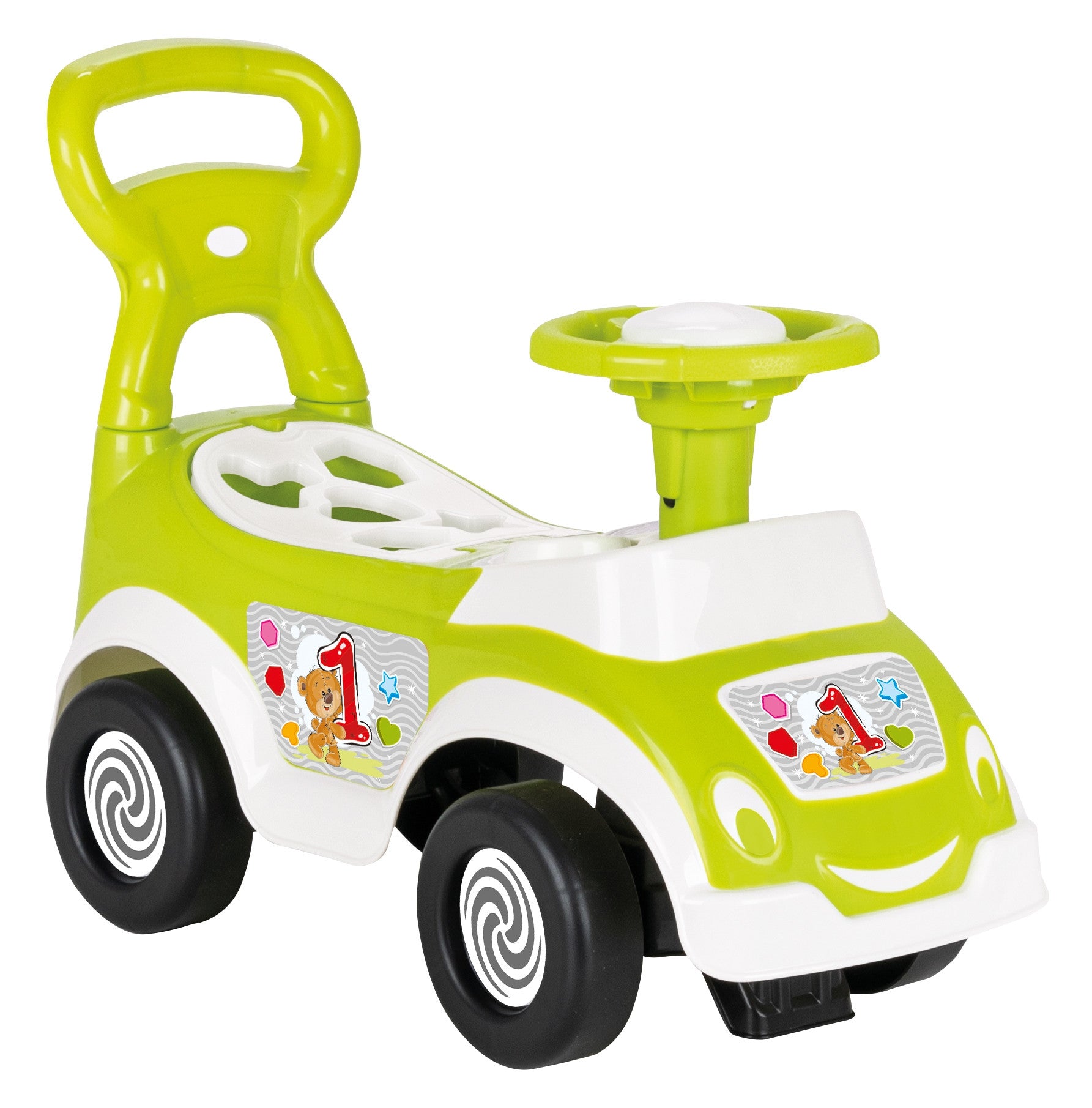 Woopie 4-в-1 Ride-on Sorter Pusher Walker + Horn Storage
