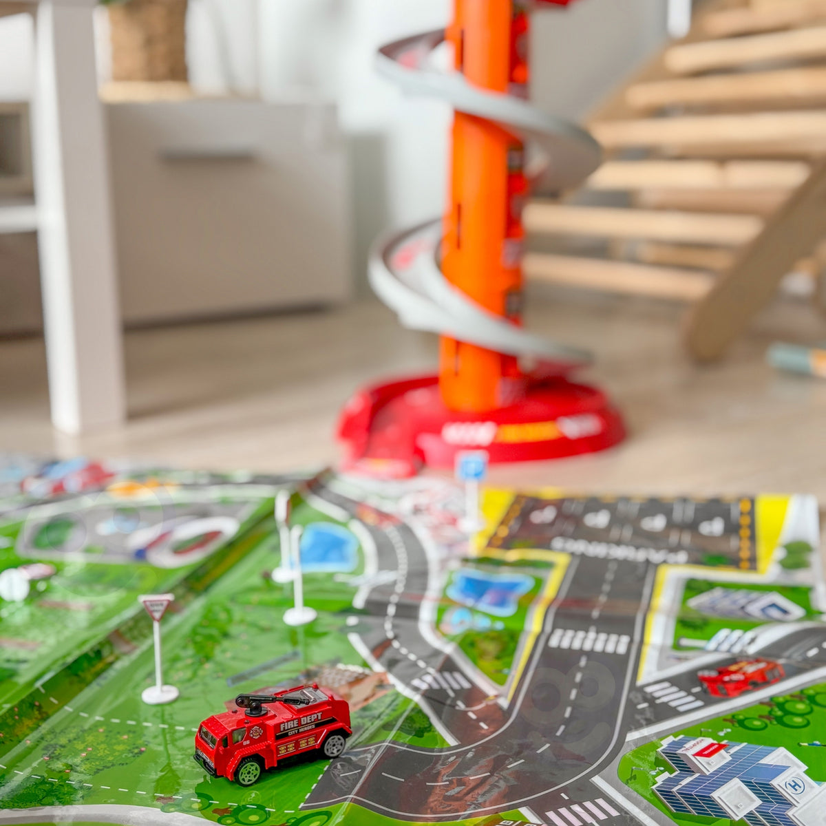 Woopie Spiral Track Car Garage 3 Pcs.