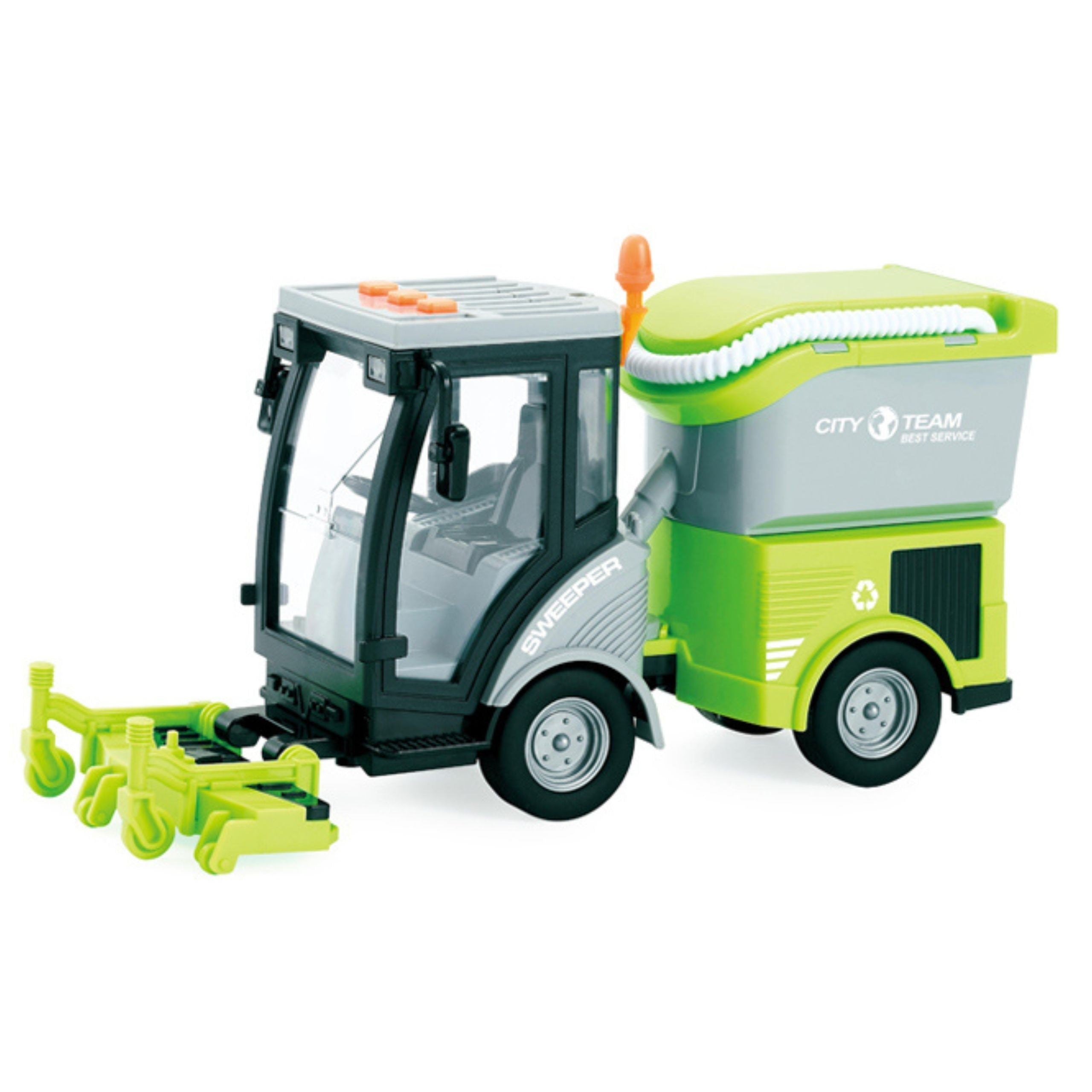 Woopie City Sweeper 1:16 Grüne Sound- und Lichteffekte