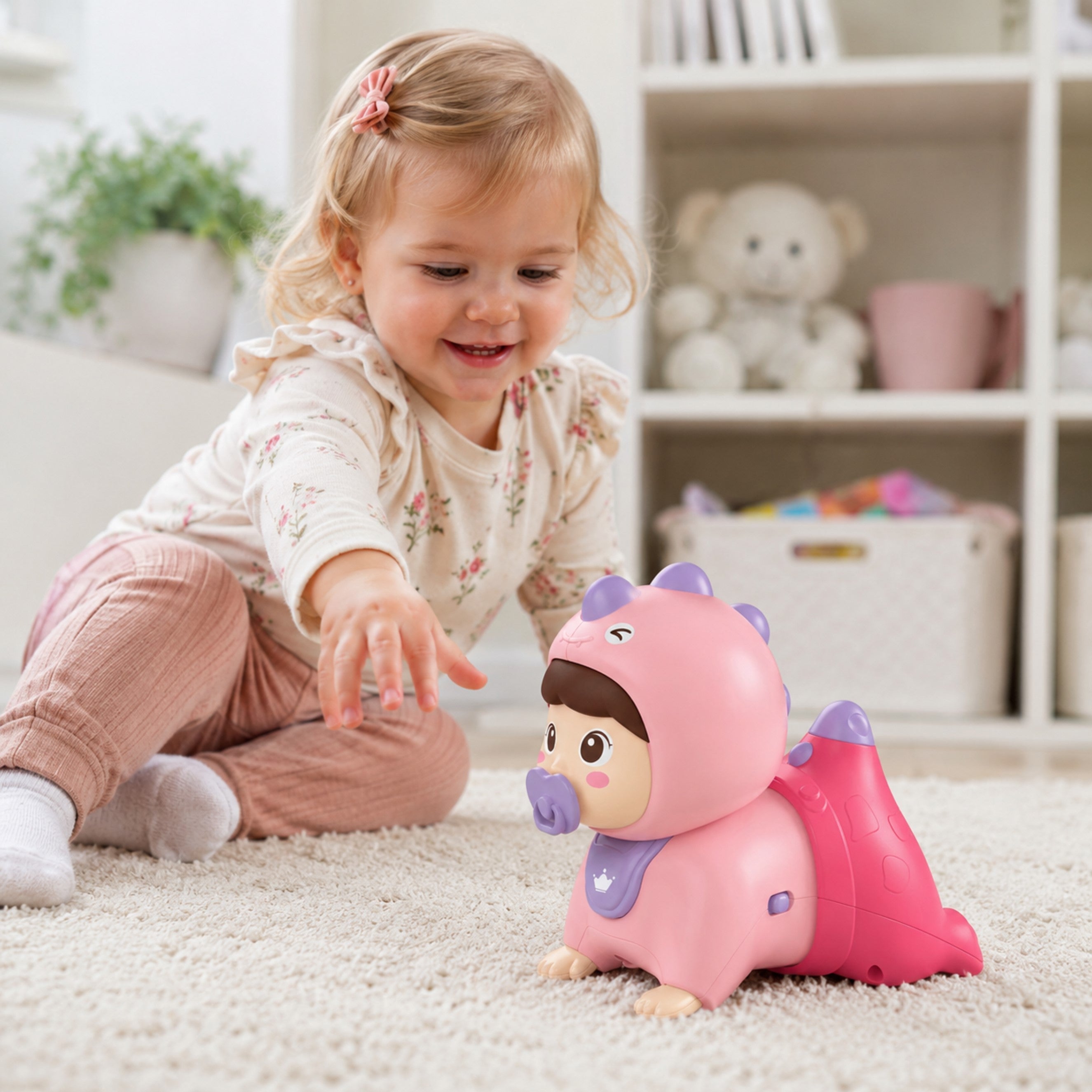 Woopie Baby Crawling Baby Toy With Lights And Melodies