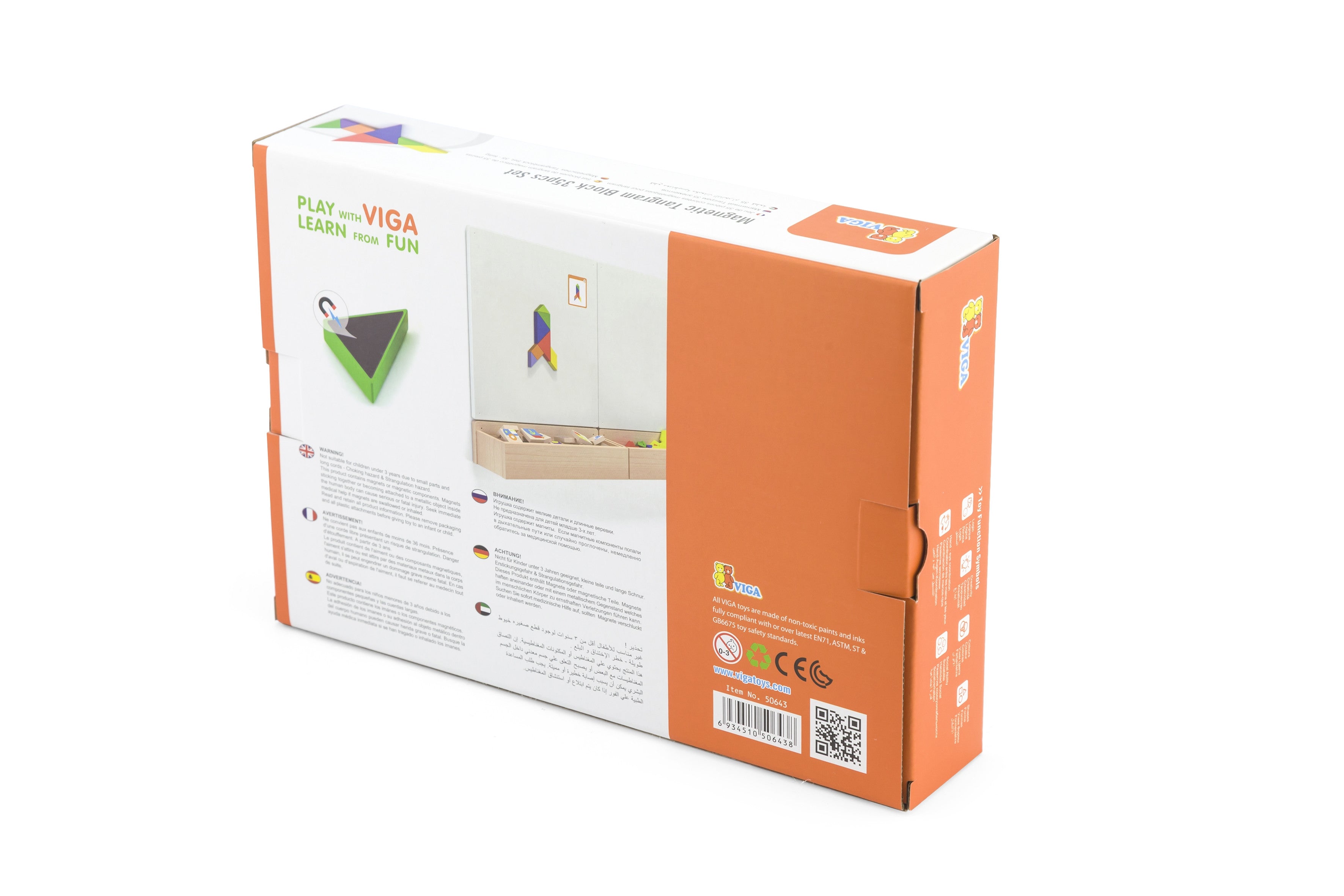 Viga Tangram Juego de lógica de madera Puzzle certificado Fsc