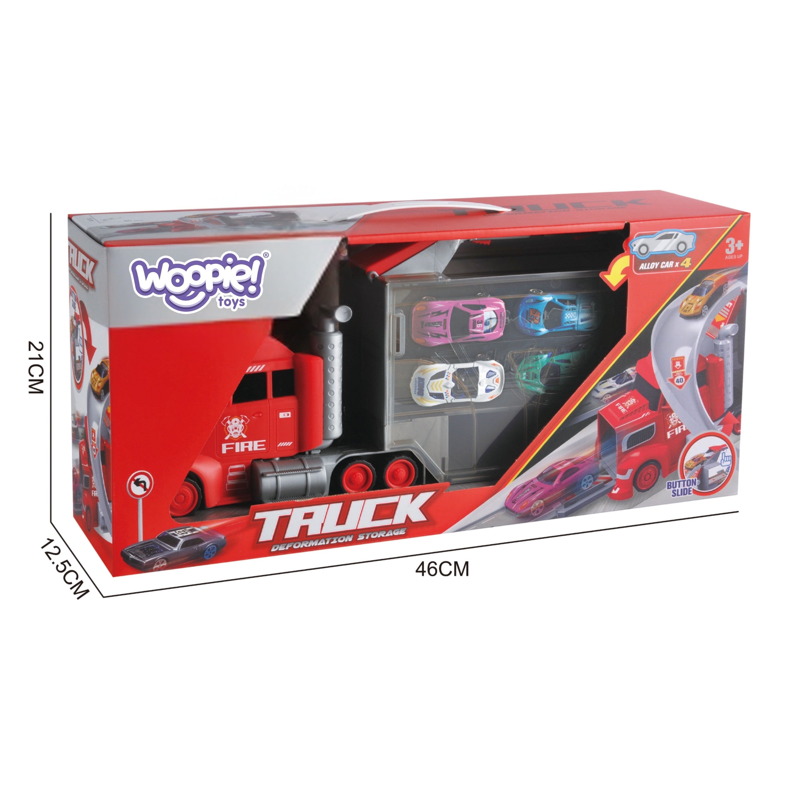 Woopie Truck Tow Truck Garage Race Track Set