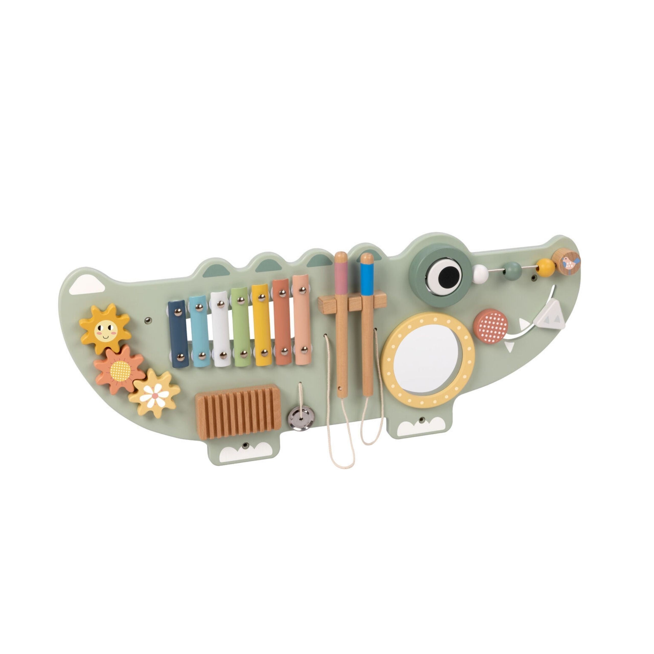 Tooky Toy Wooden Manipulative Board Crocodile 3 Pcs.
