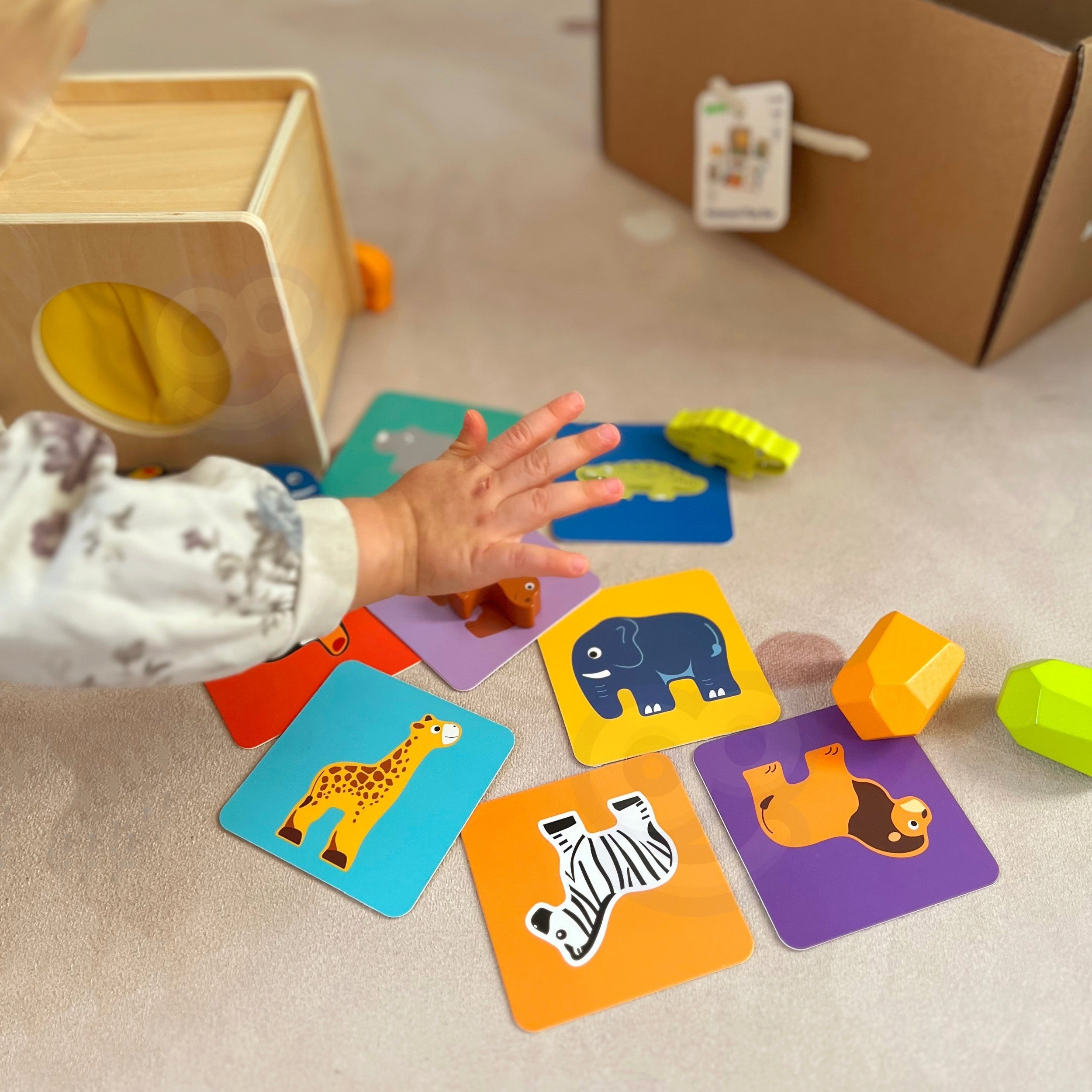 Woopie Green Box Xxl Montessori Educacional 7 em 1 Caixa Sensorial 31-36 Meses Fsc