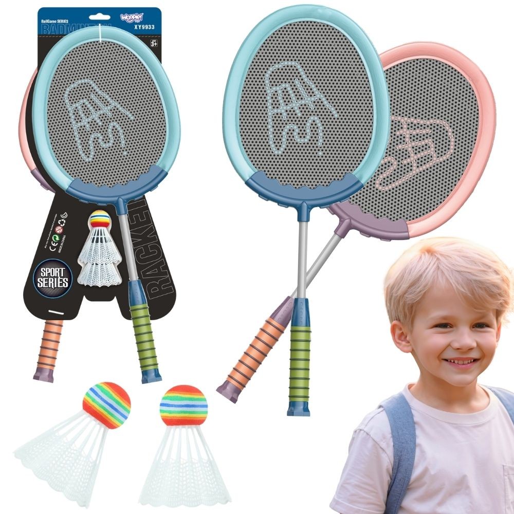 Woopie Babington Schläger- und Federball-Set 2-tlg.