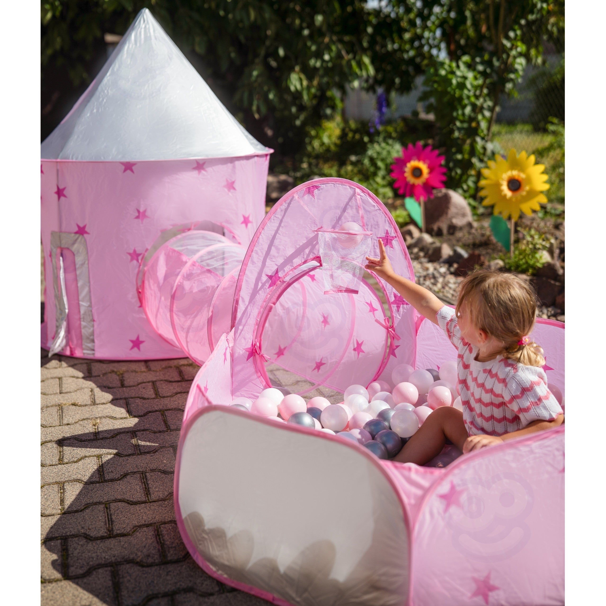 Woopie 3-in-1 Tent Princess Palace Xxl House Tunnel Dry Pool