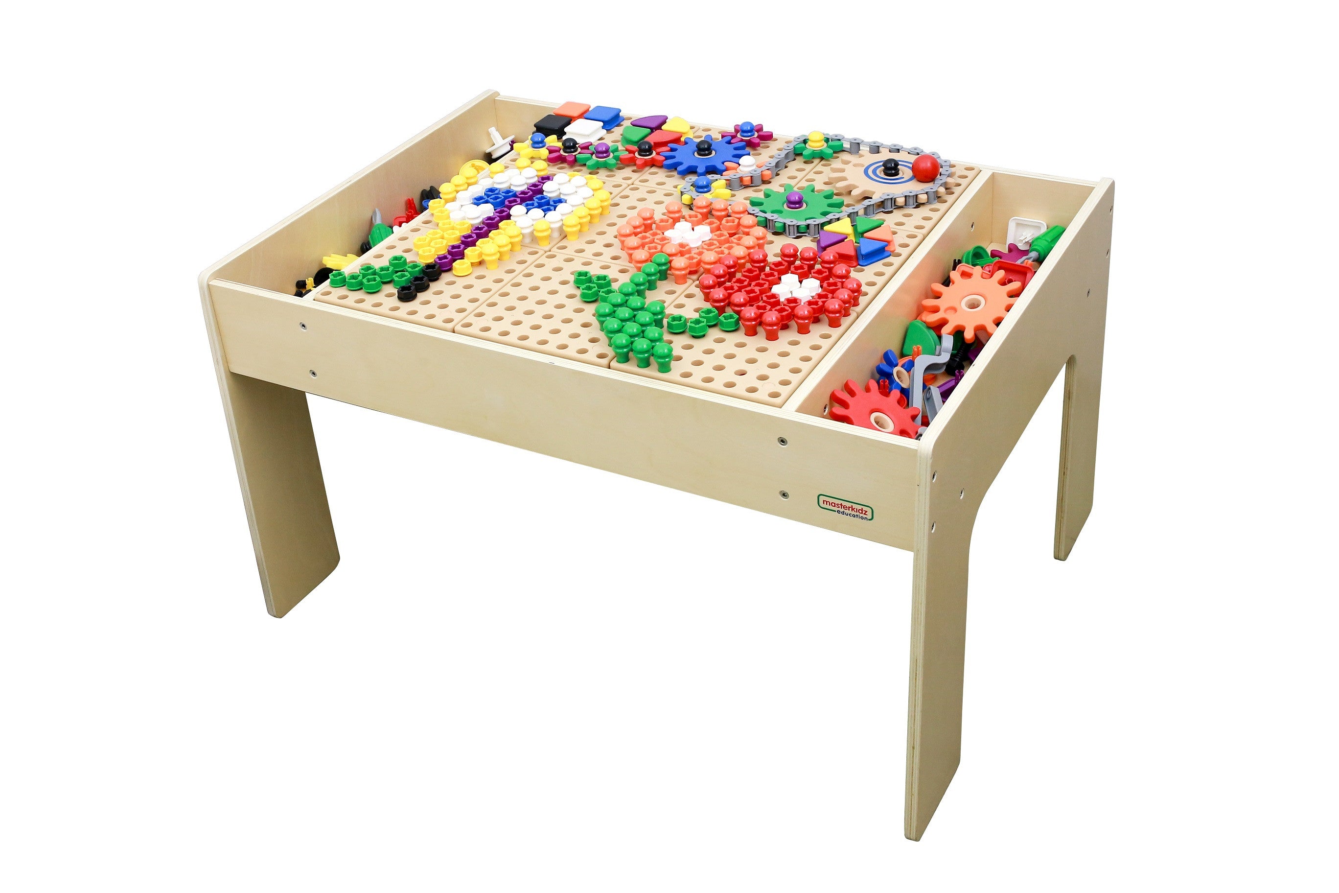 Masa educațională din lemn Masterkidz + accesorii de perete tulpină