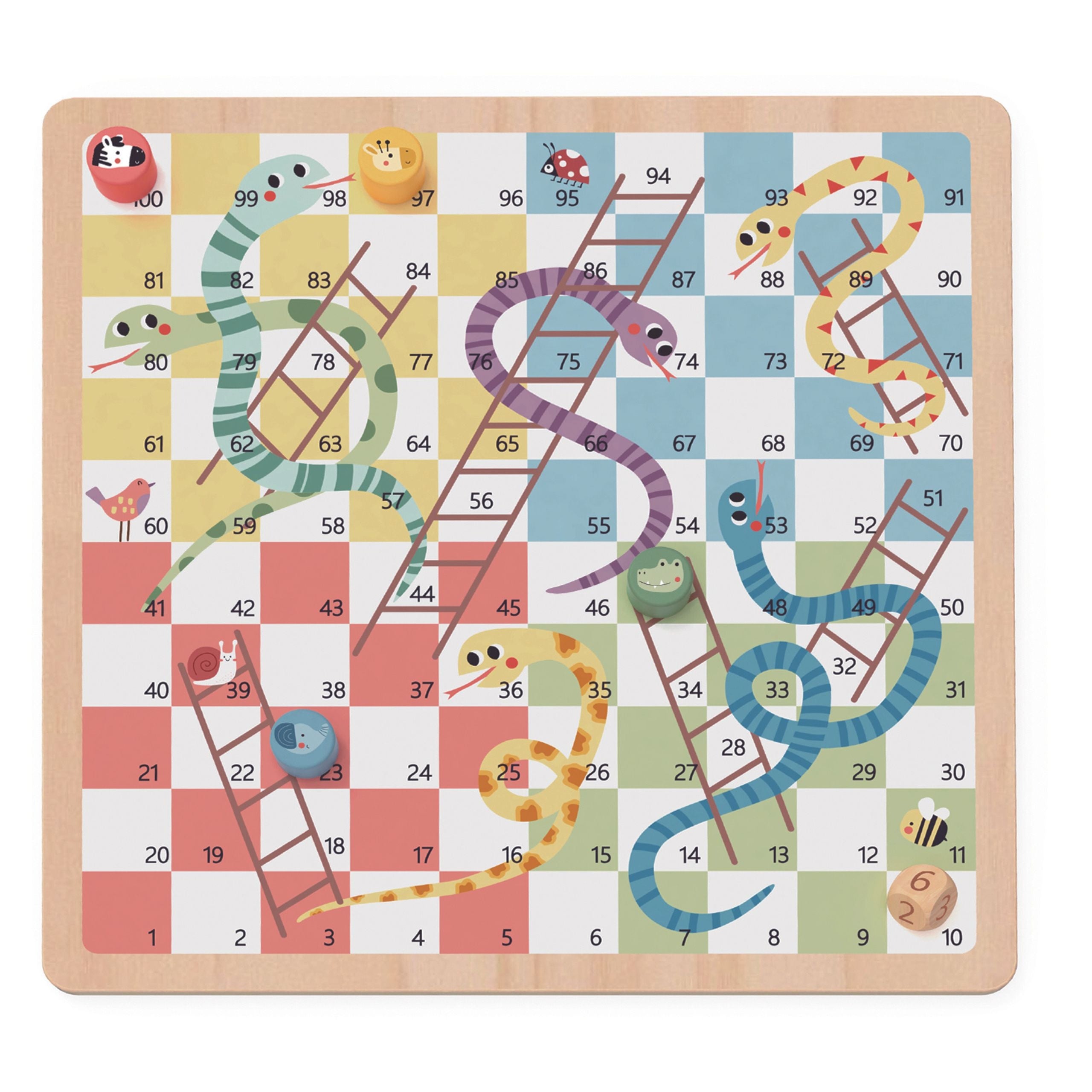 Woopie Green Logic Board Games 2 In 1 Ludo + Snakes And Ladders
