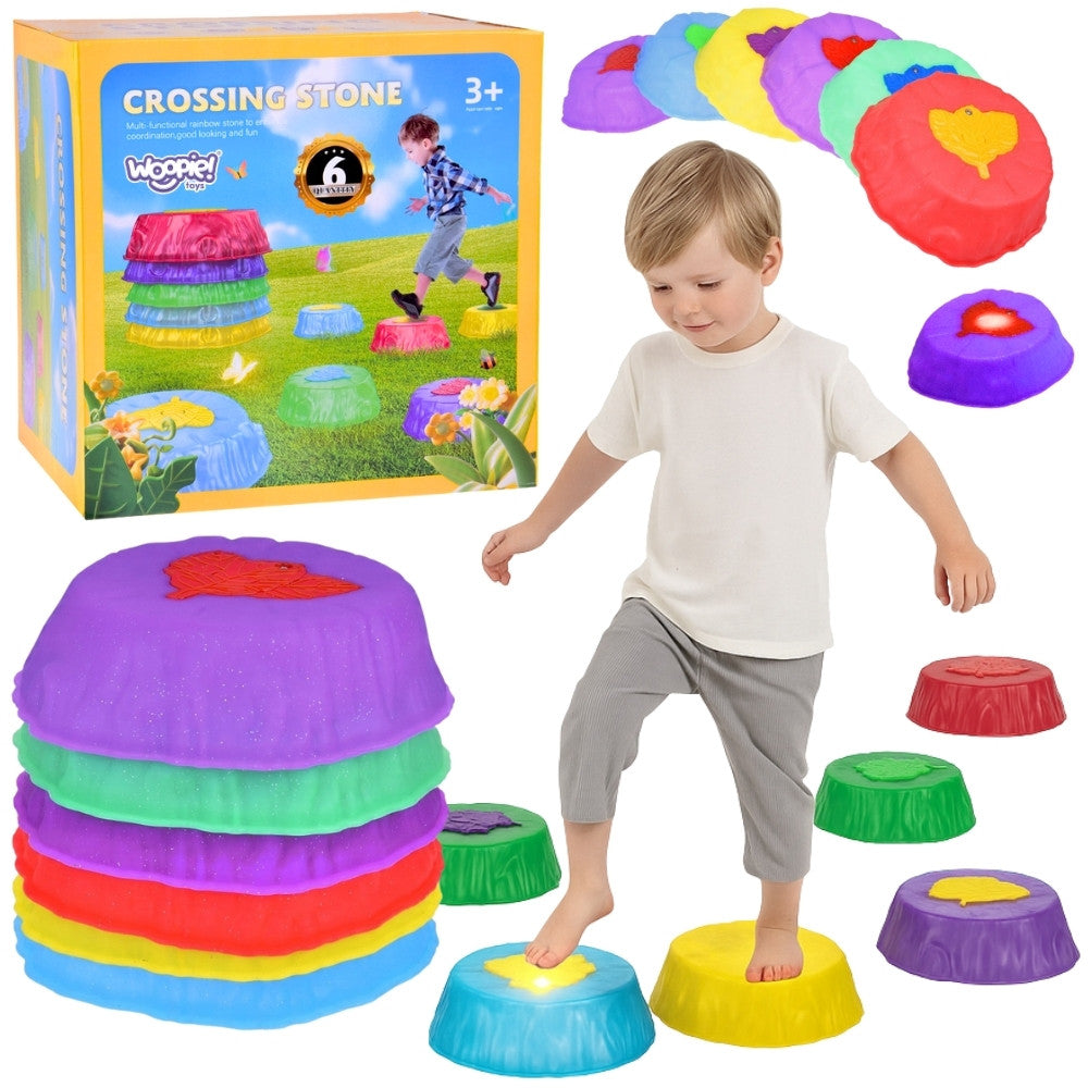 Woopie Balance Stones Светещи сензорни тренировки за баланс 6 бр