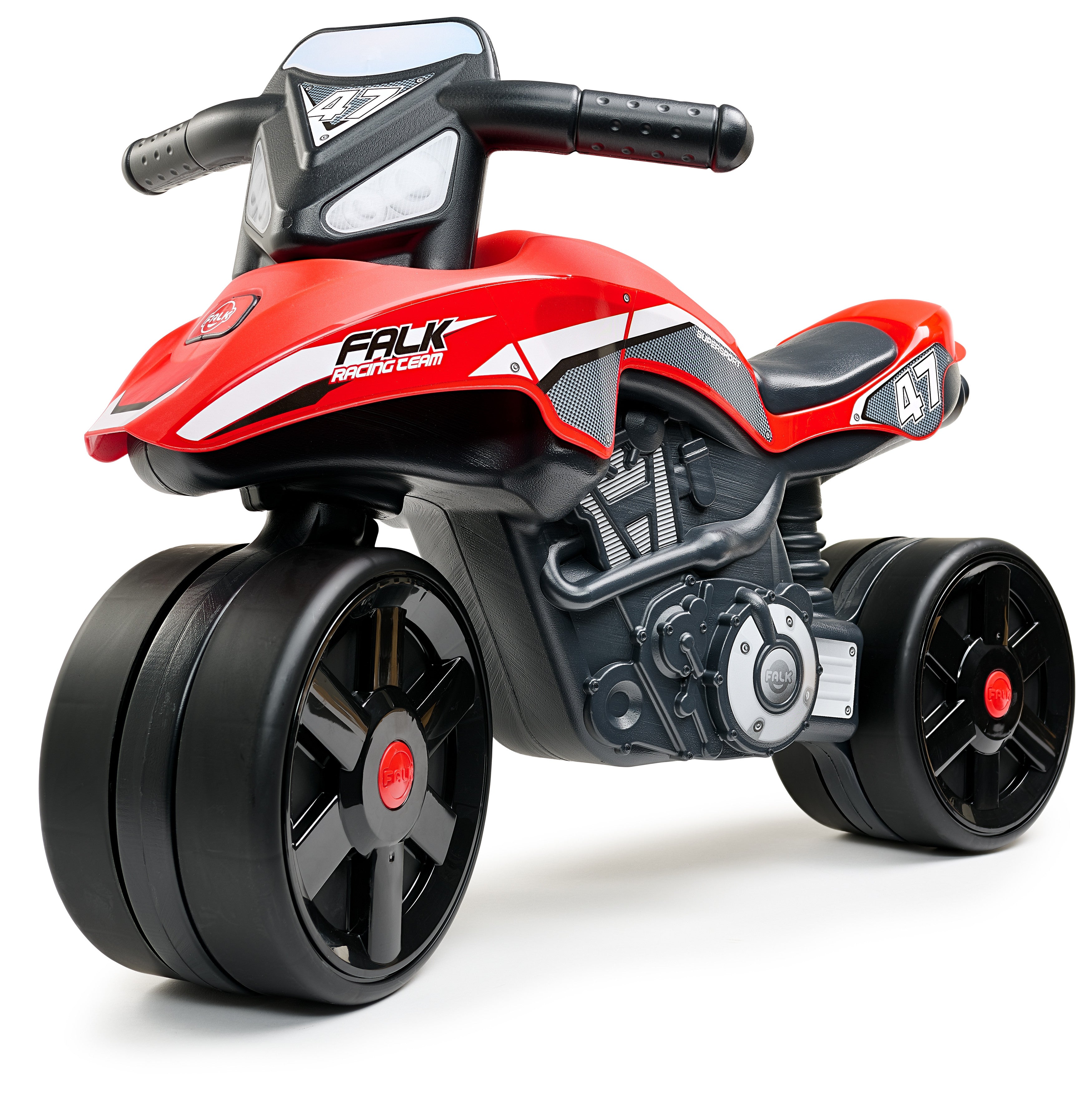 Falk Racing Team Ride-on Motorbike Red Wide Wheels For 2-5 Years