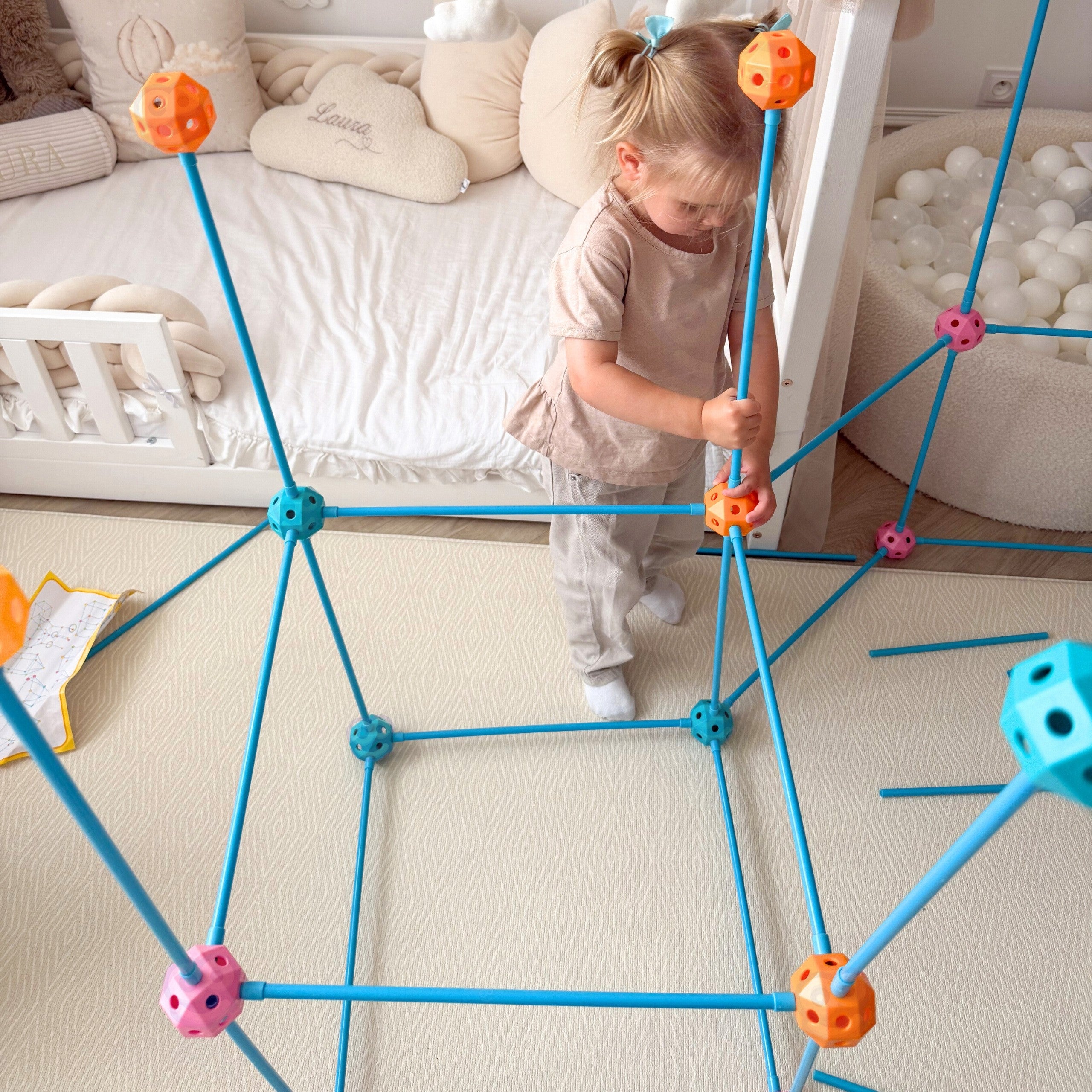 Woopie Construction Set Xxl Tent Base Tube Straws 340 Pcs.