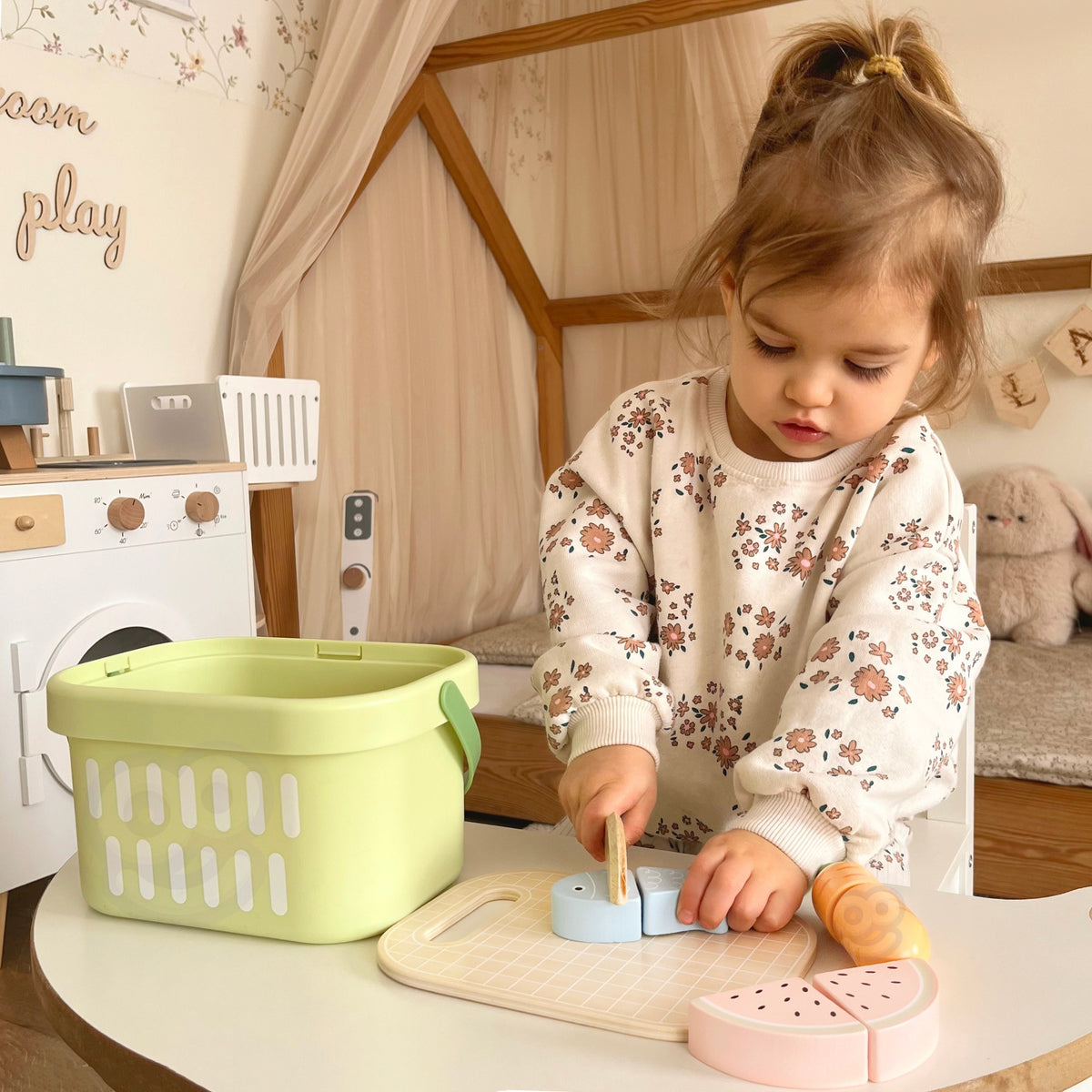 Tooky Toy Дървена храна Зеленчуци Комплект плодове