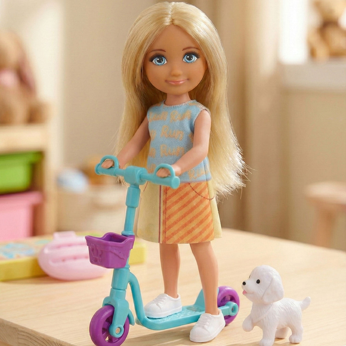 Woopie Royal Doll With Dog And Scooter
