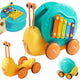 Woopie 4-в-1 Pull-along Snail Cymbals Sensory Gears Launcher + Малка кола