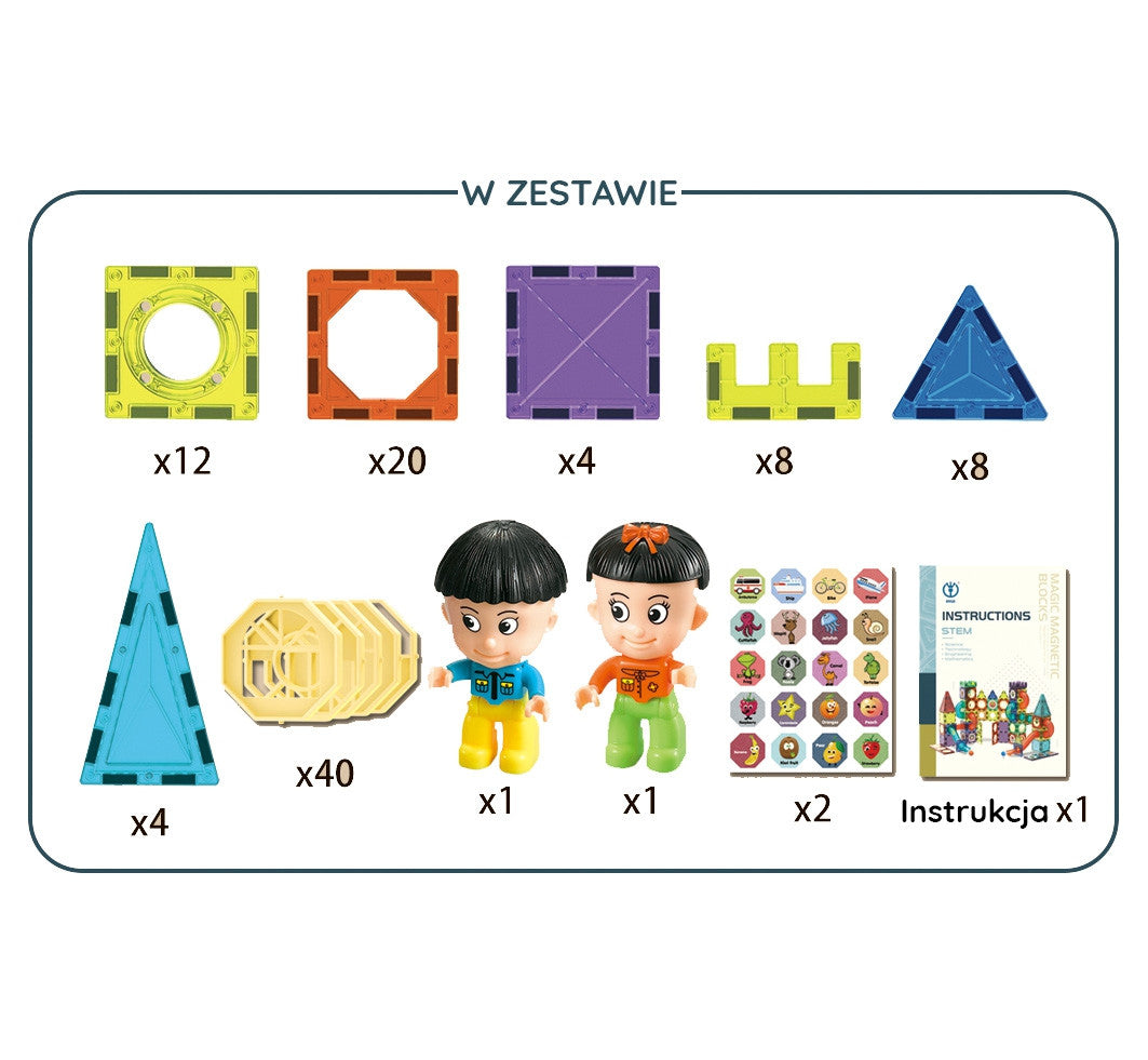 Woopie Magnetblokke Slot 98 Stk.