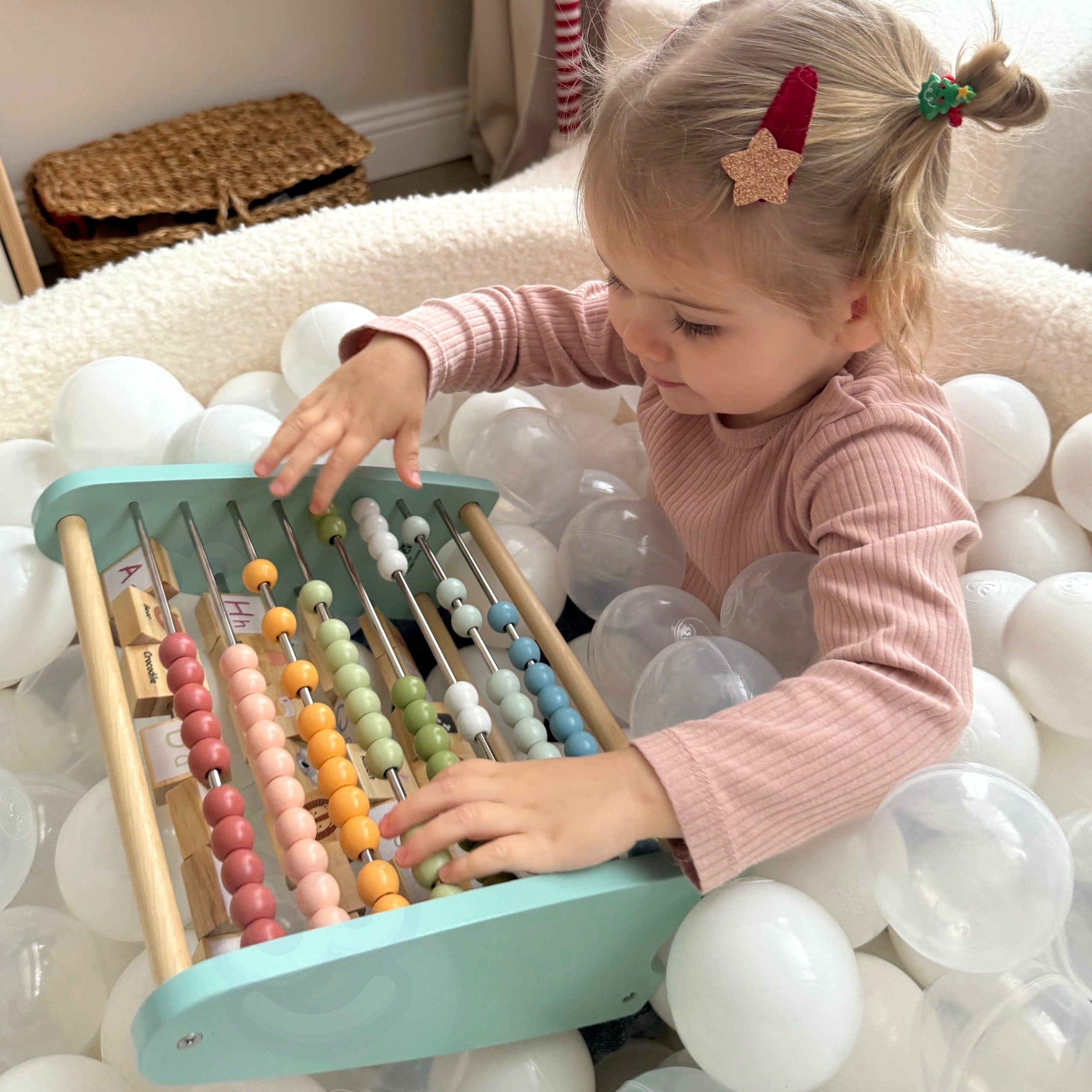 Tooky Toy Oboustranné obrázky Abacus abecedy