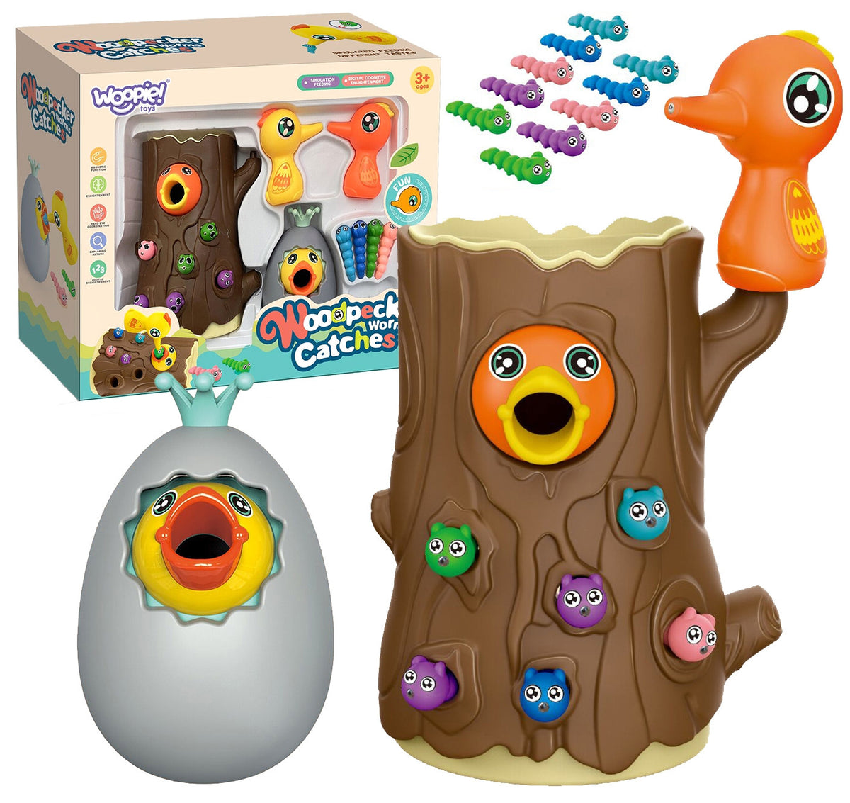Woopie Arcade játék Catch The Bug + Piggy Bank Wanka Get Up Egg
