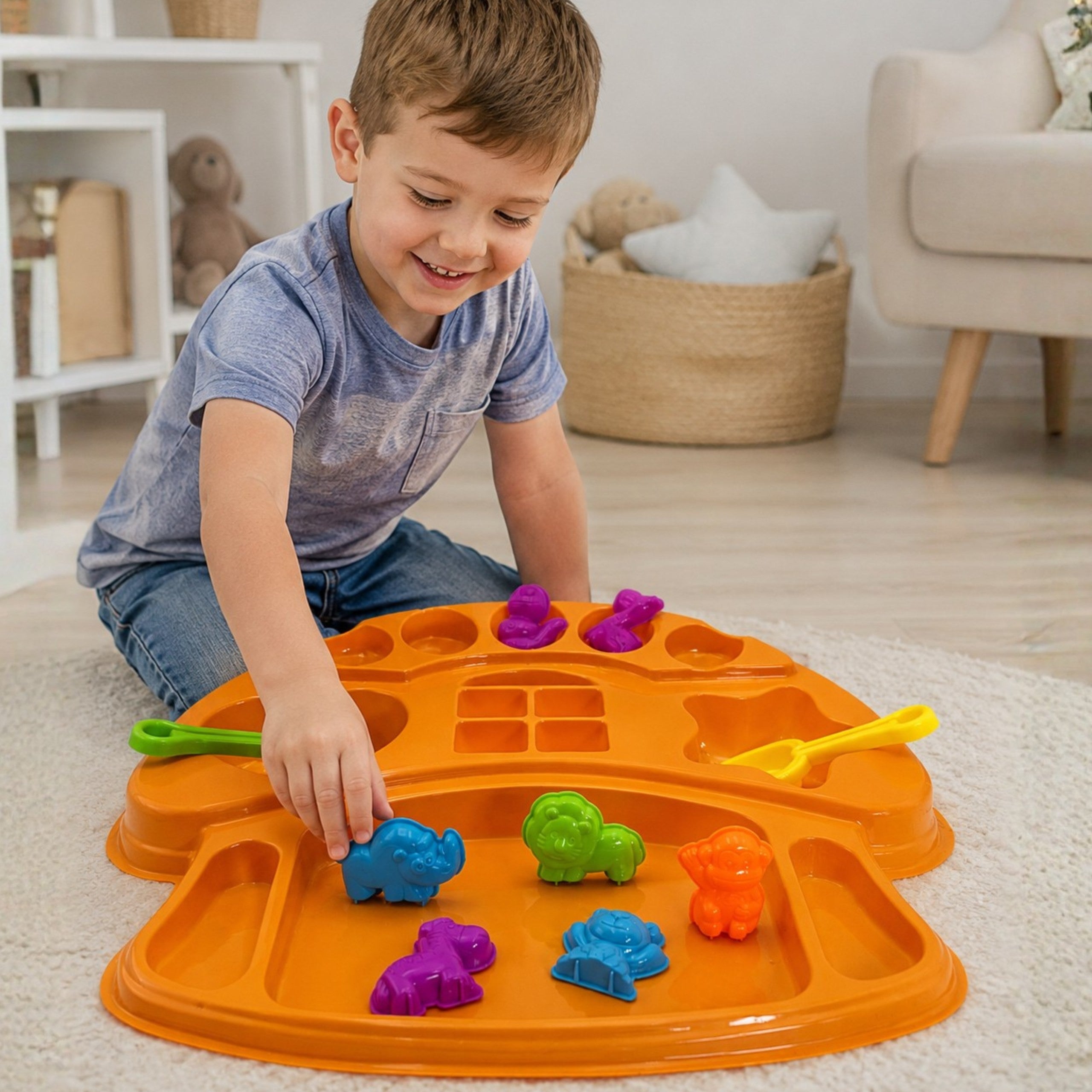 Zestaw Woopie Kinetic Sand Formy dla zwierząt 3+