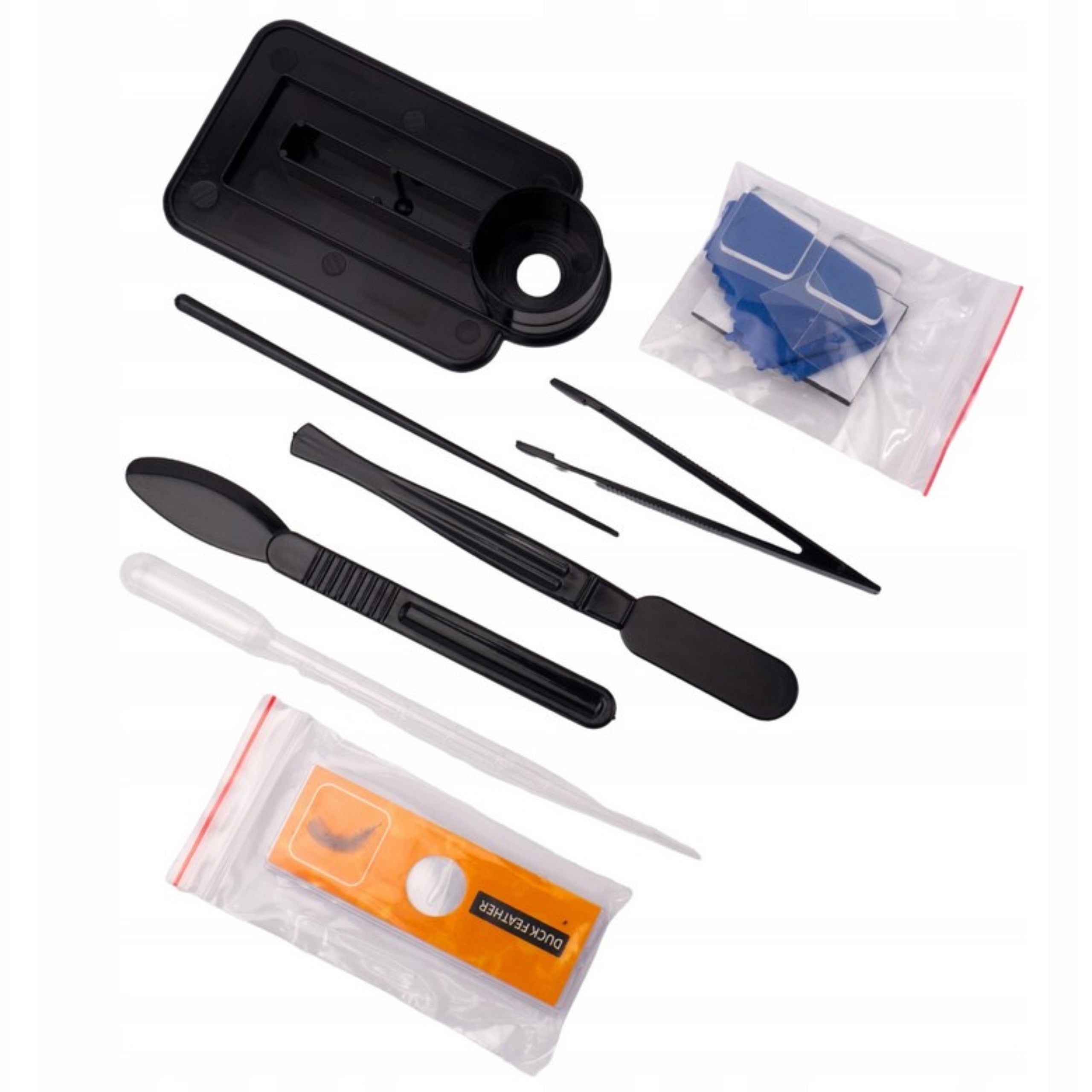 Microscopio digitale a LED Woopie Zoom 1200x Xxl Kit con adattatore per smartphone