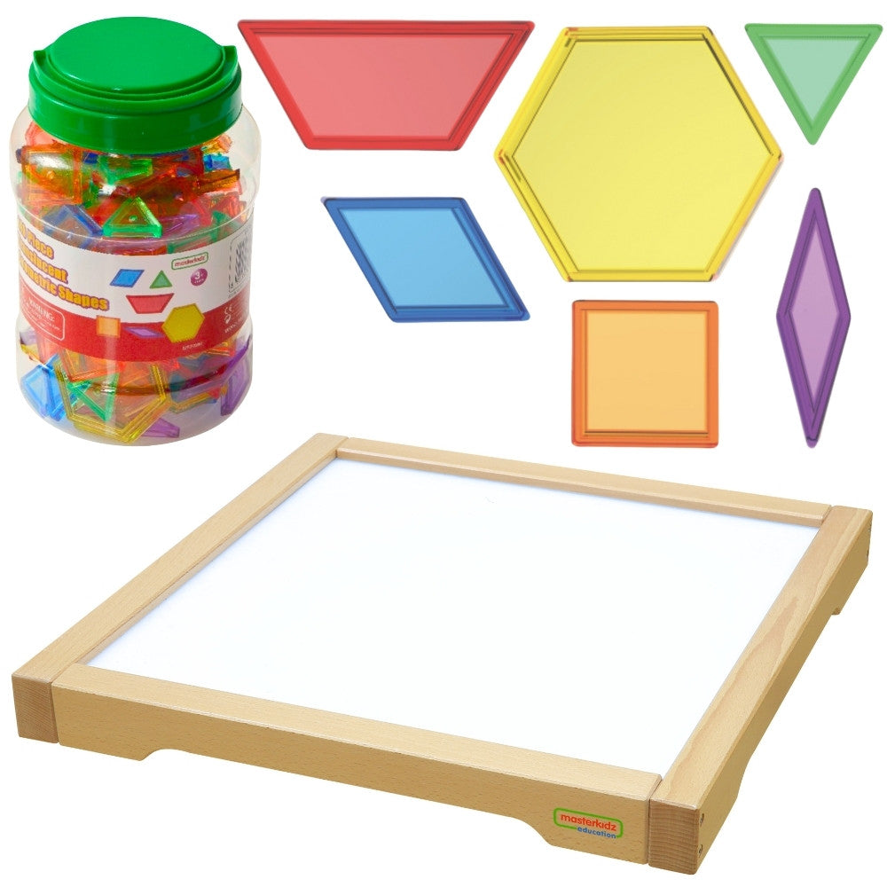 Masterkidz Led сензорна кутия Панел + Монтесори мозаечни блокове 140 бр.