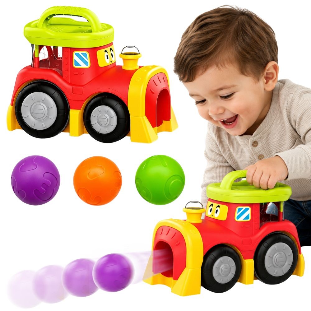 Woopie Baby Interaktivt Tog med hoppende bolde