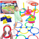 Woopie 3-in-1 Serso Cornhole Hopscotch Bean Bag Комплект за хвърляне