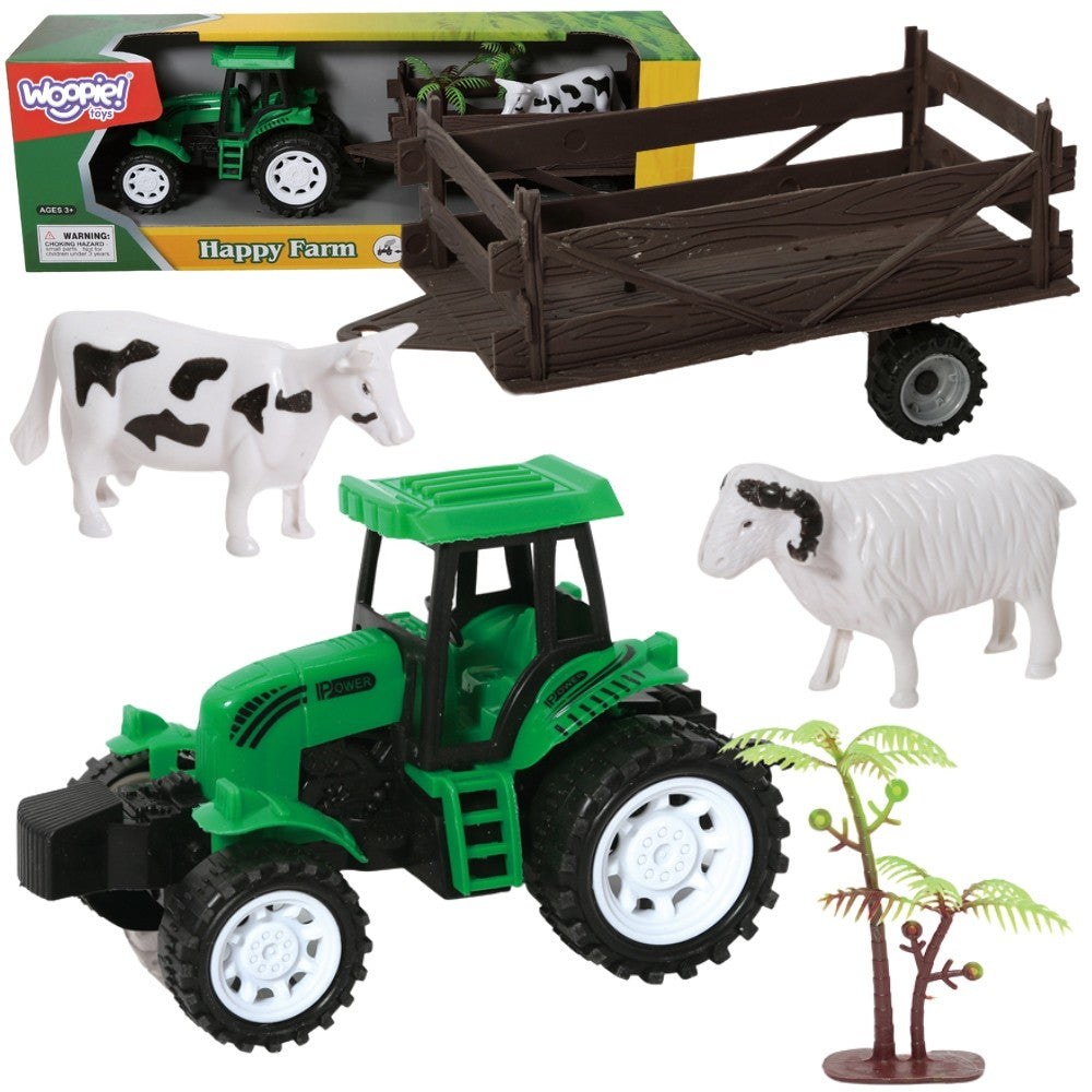 Woopie Farm Traktor s prívesom a zvieratami