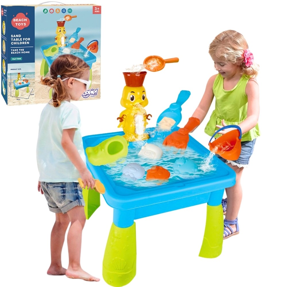 Woopie Water Table 2 In 1 Sandbox Duck Waterfall 9 Acc.