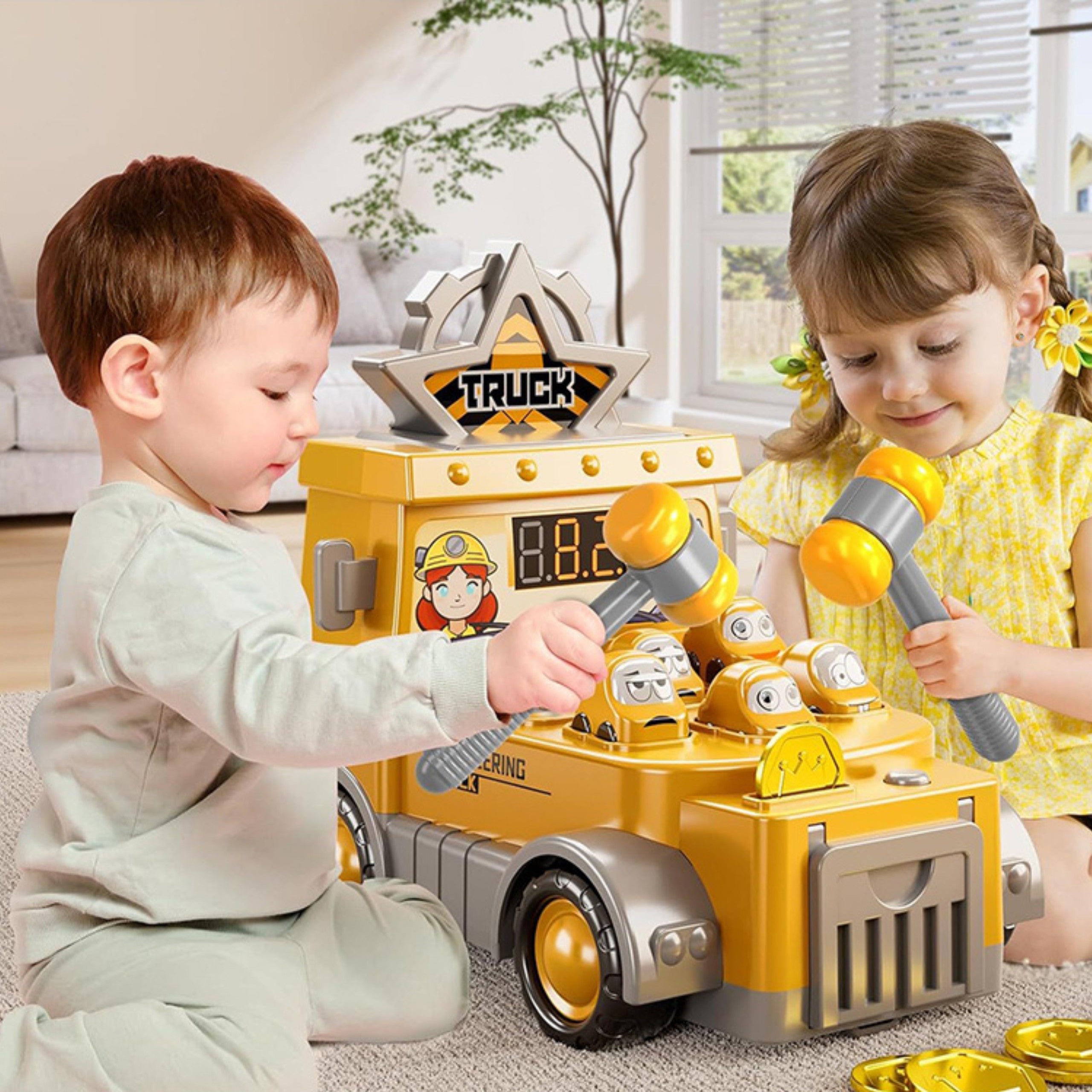Woopie Hammering Skill Game Chantier de construction avec accessoires