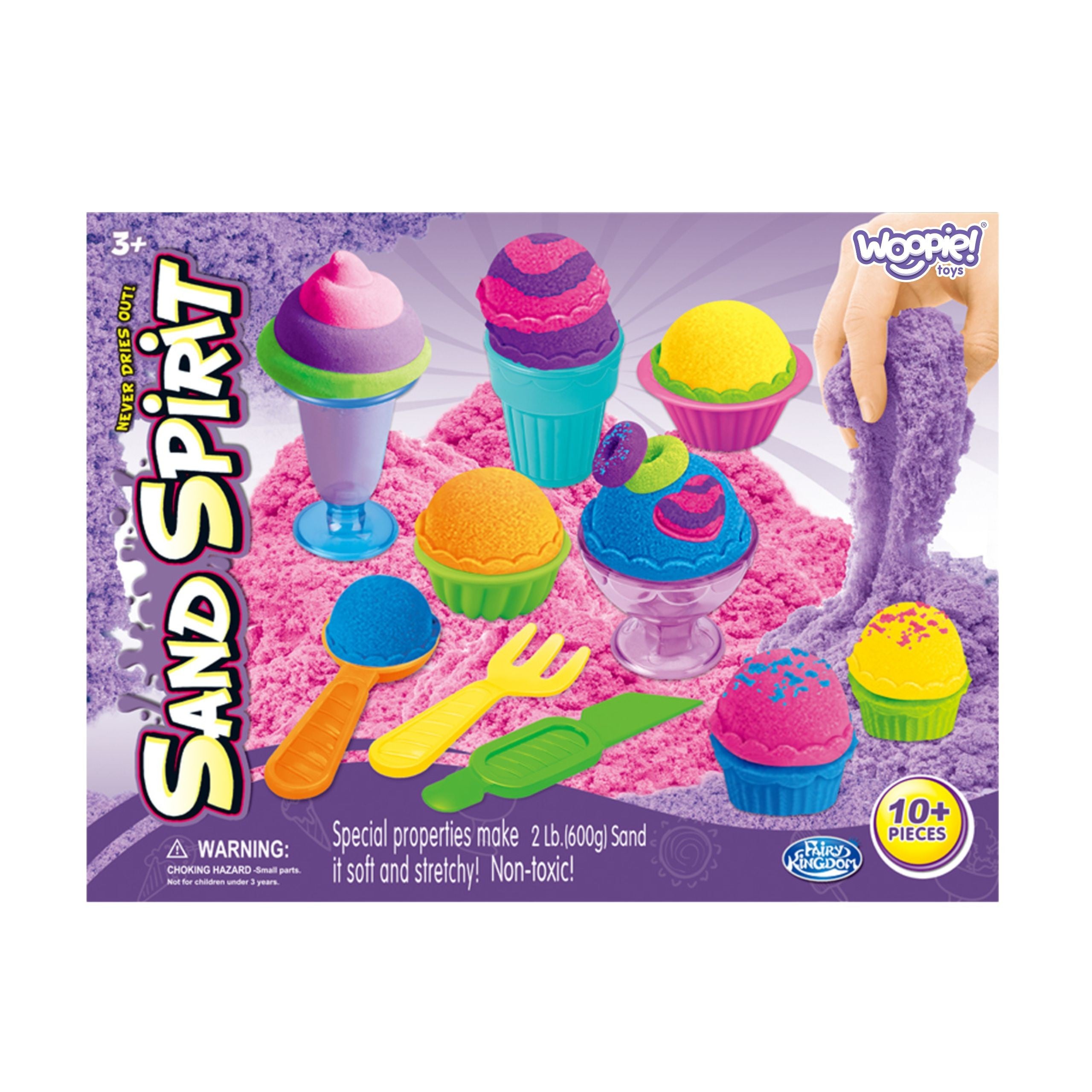 Woopie Kinetic Sand Set Accessoires pour glacier 10 pcs.
