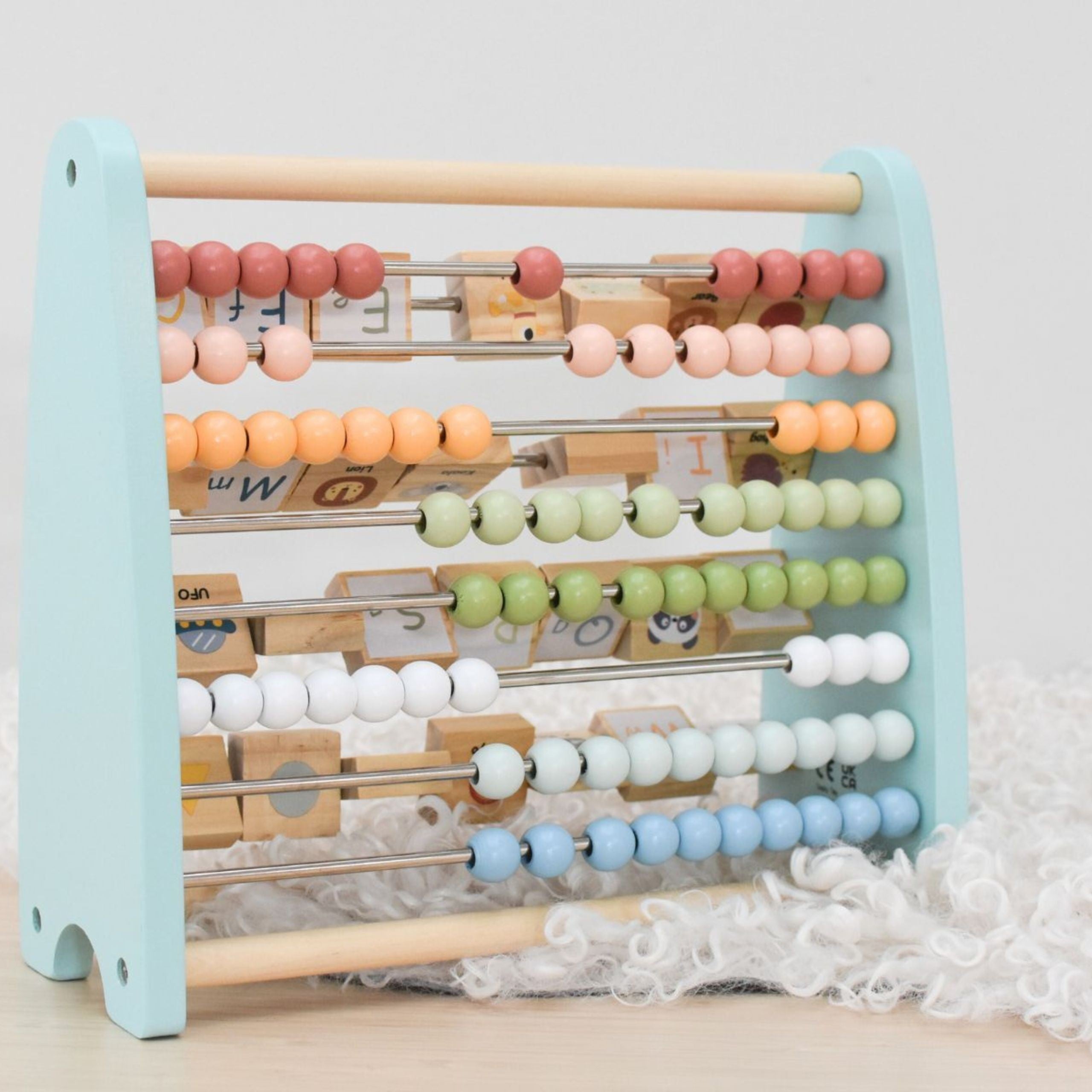 Tooky Toy Oboustranné obrázky Abacus abecedy
