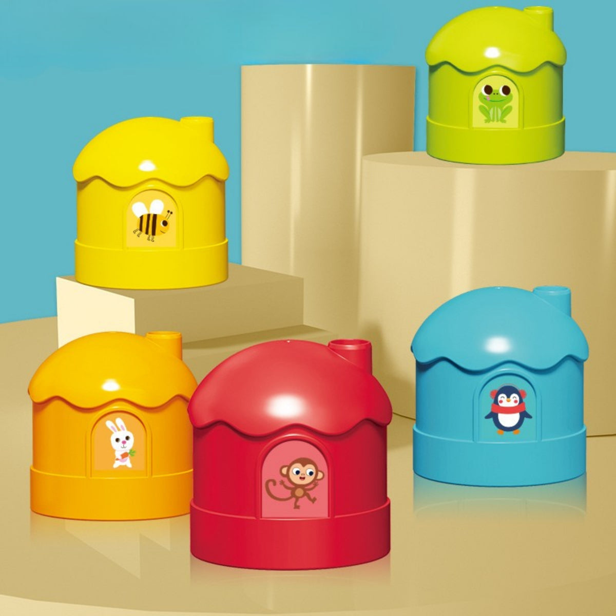 Classification du trieur de couleurs du jeu de logique éducative Woopie