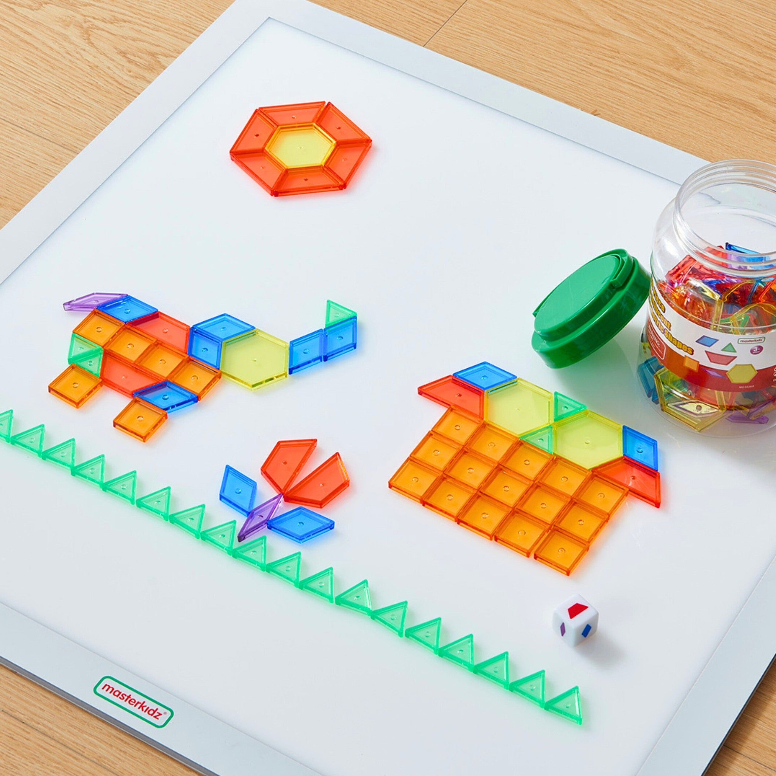 Masterkidz Led сензорна кутия Панел + Монтесори мозаечни блокове 140 бр.