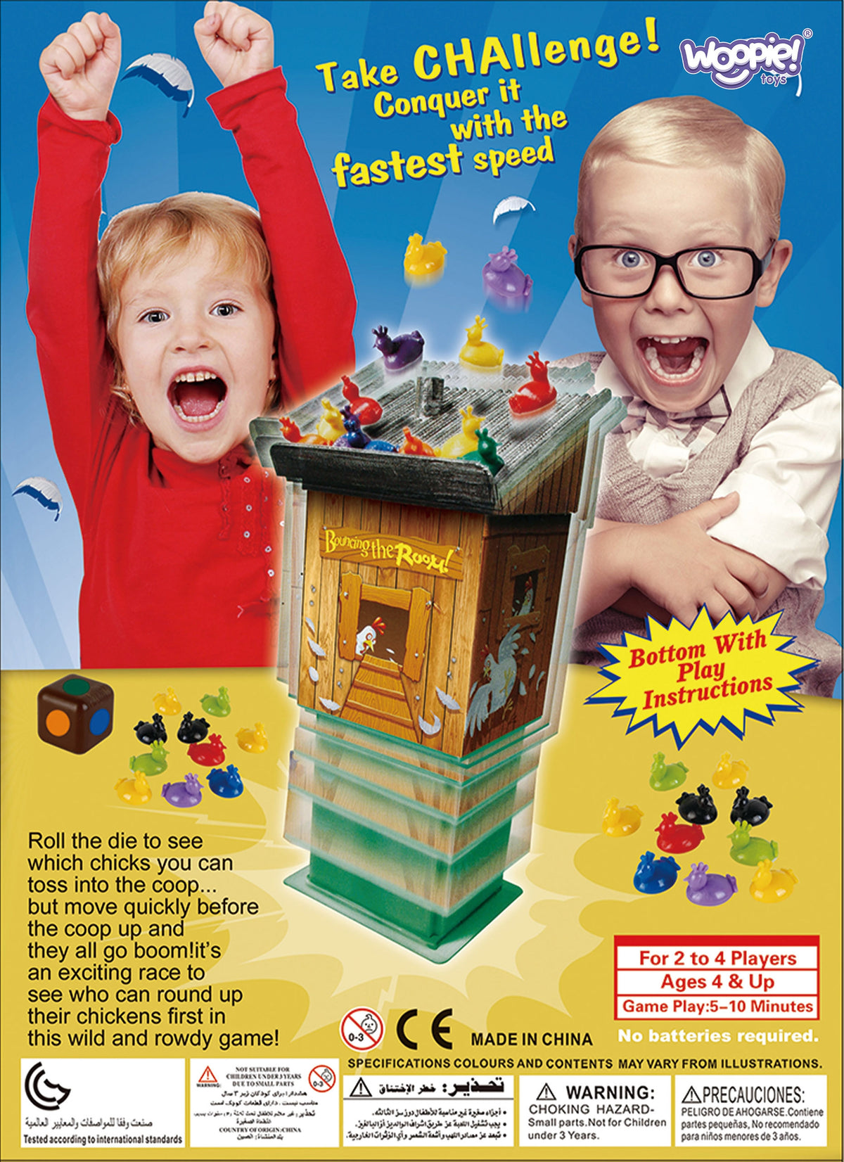 Juego arcade de gallinero explosivo Woopie