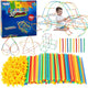 Woopie Building Blocks Glowing Straws 400 Pcs.