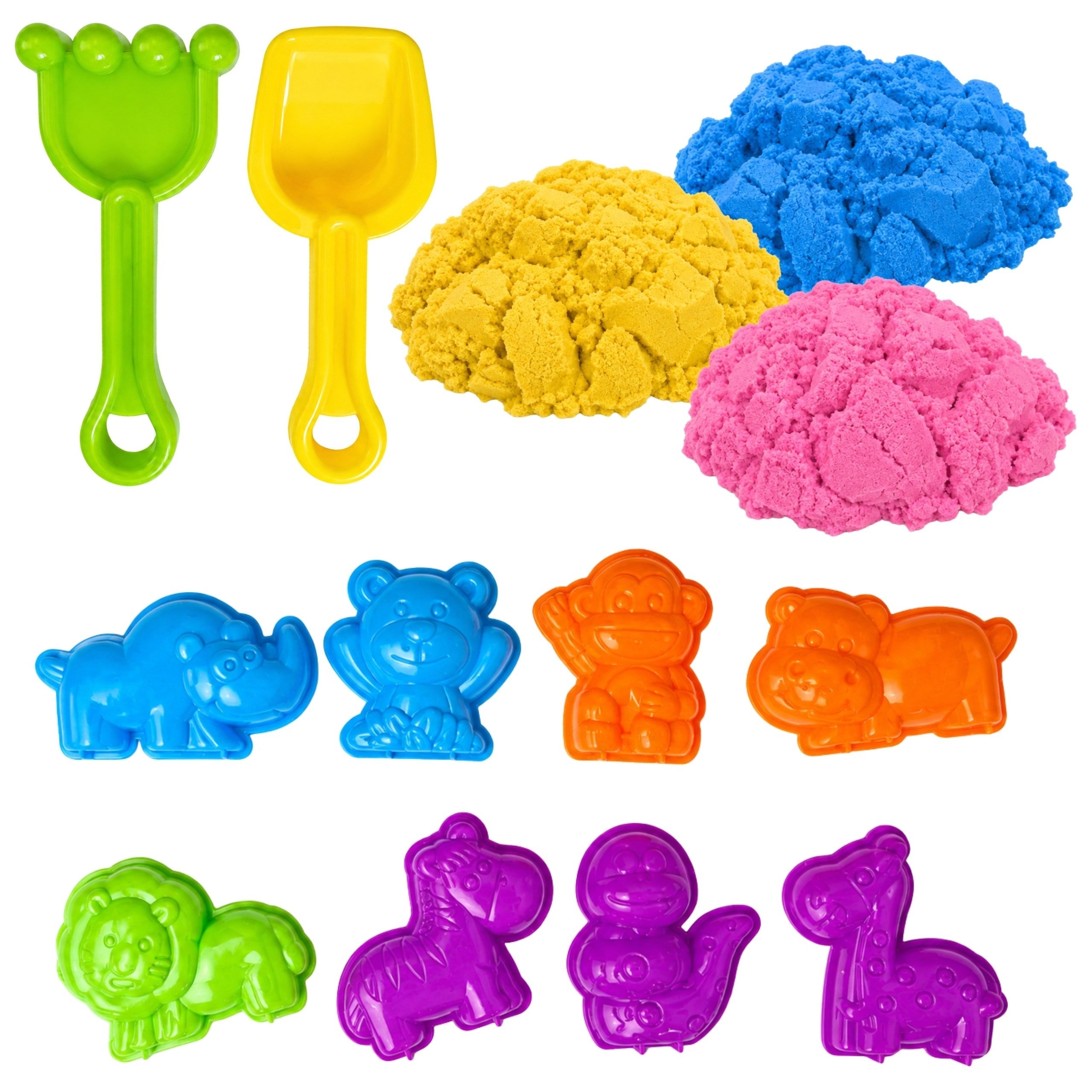 Zestaw Woopie Kinetic Sand Formy dla zwierząt 3+