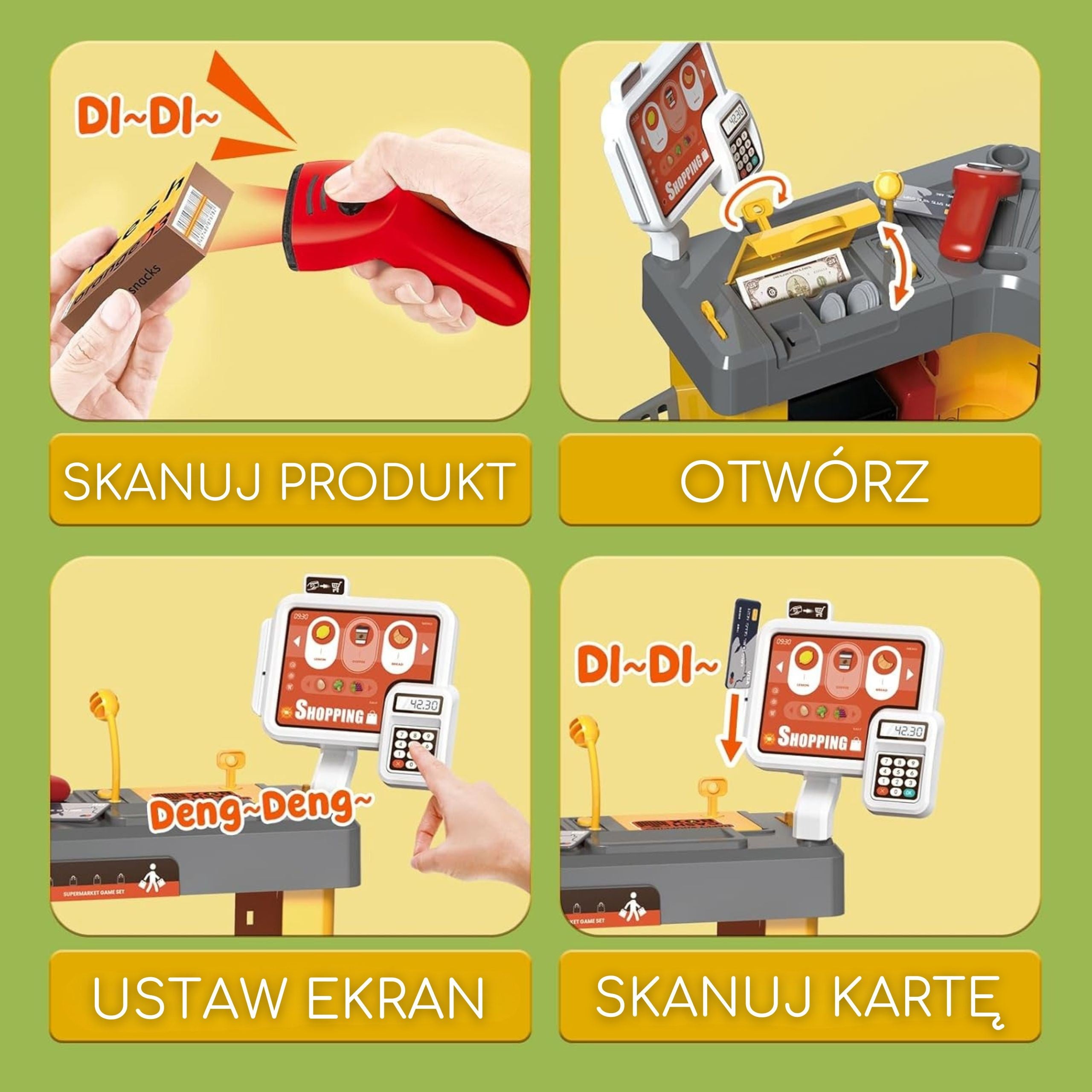 Woopie Interaktívny supermarket pre deti Príslušenstvo