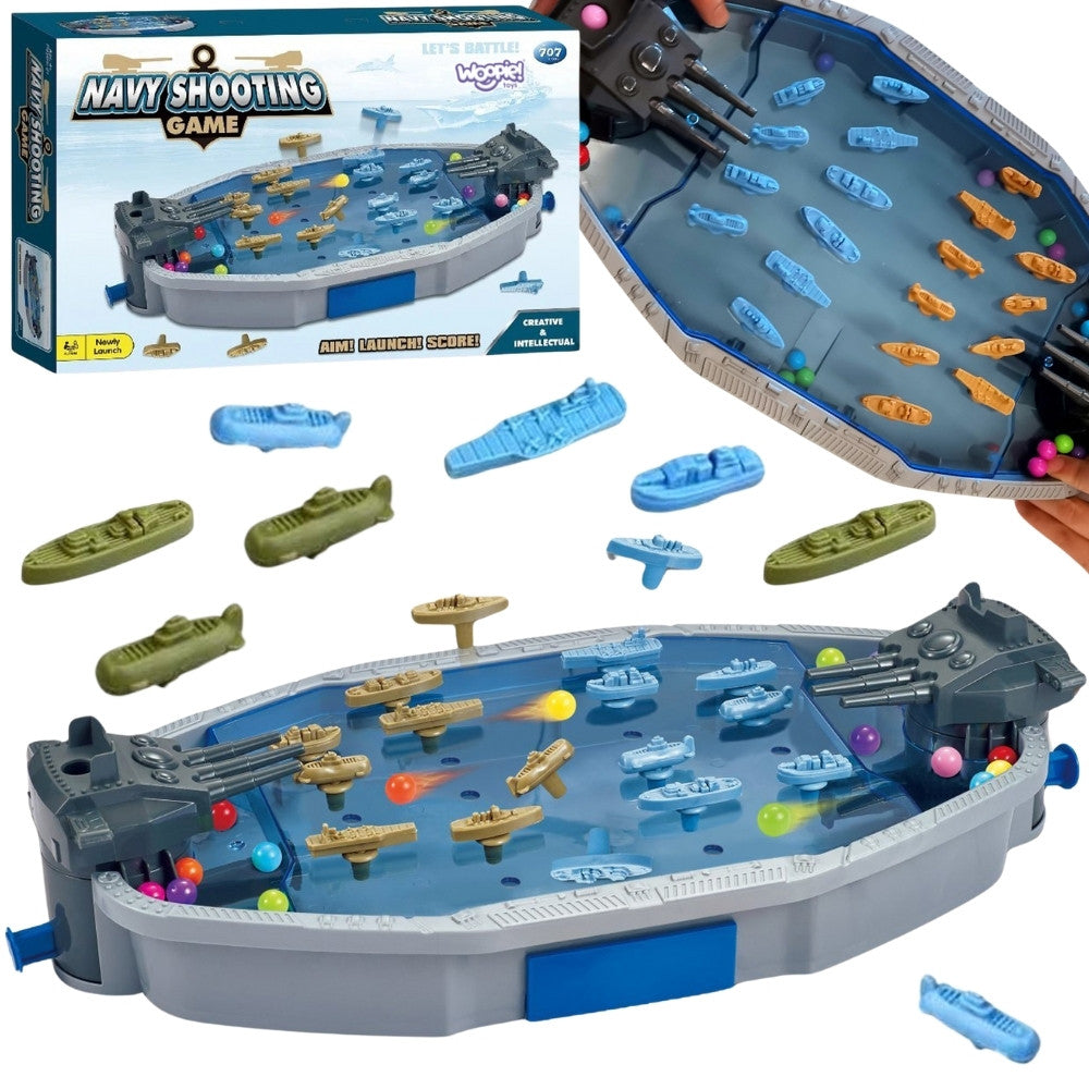 Woopie Arcade-Spiel Naval Battle 3D-Schiffe Ballwerfer