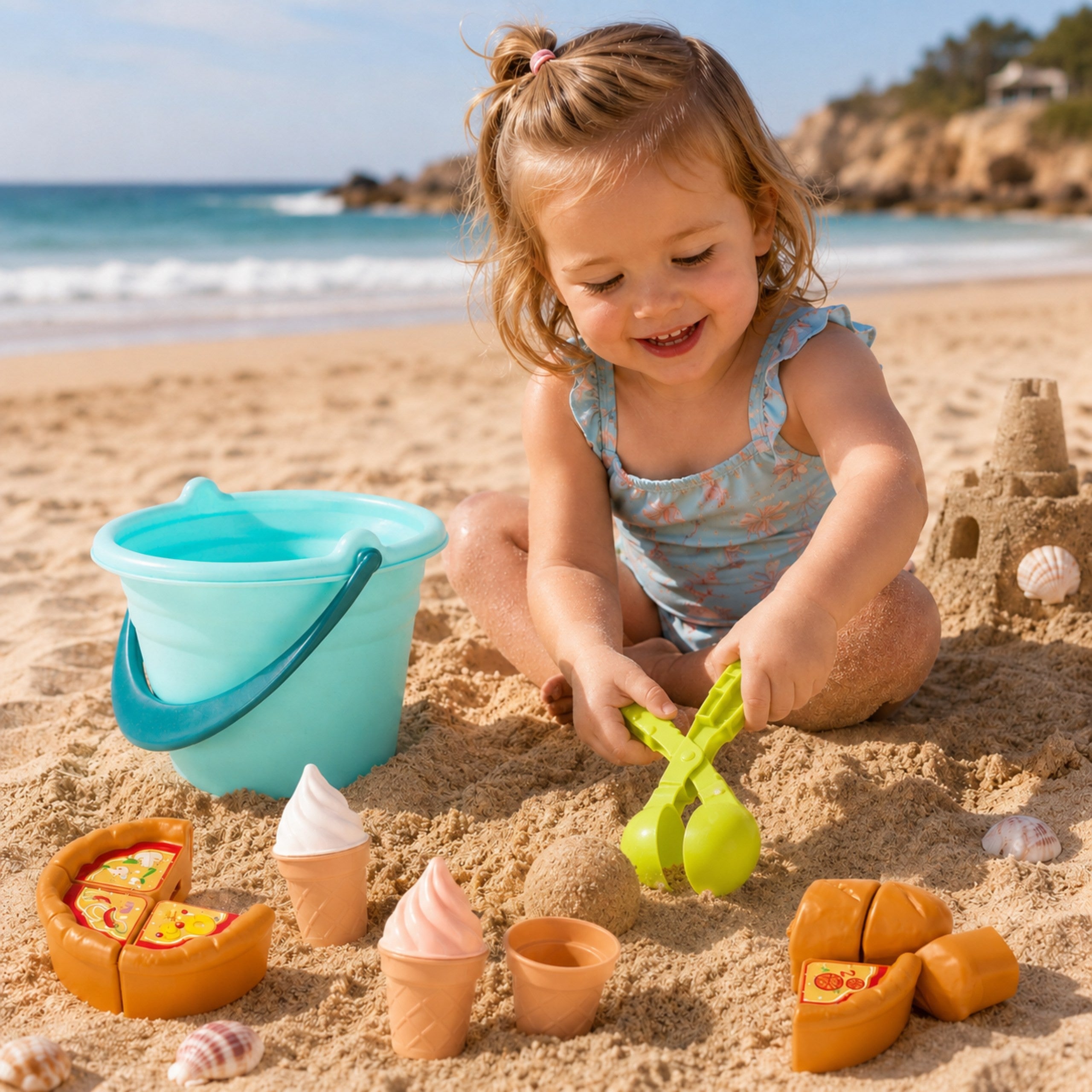 Woopie Sand Set Fun Ice Cream 2-in-1 Ice Cream Factory Śnieżek 15 бр.