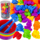 Woopie Montessori Joc Educativ Sortare Culori Animale 44 Buc.