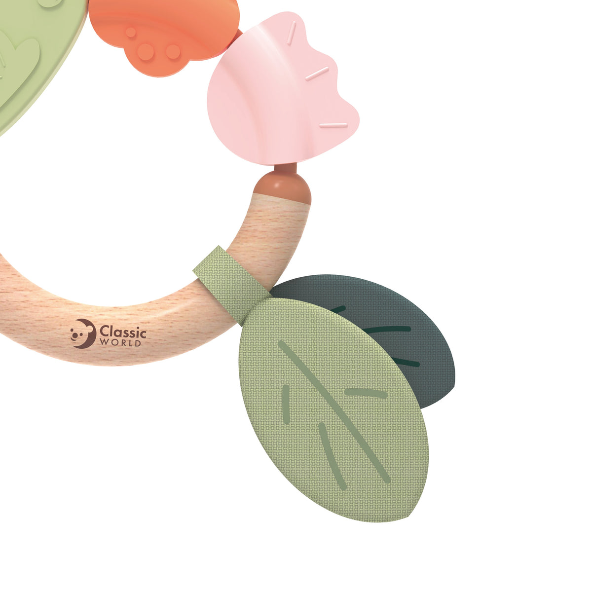 Classic World Wooden Sensor Teether Eco Babáknak 0m+