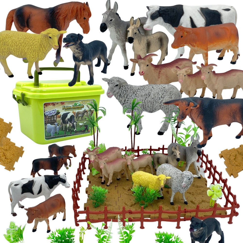 Woopie Set Of Farm Figures + Chest 57 Pcs.