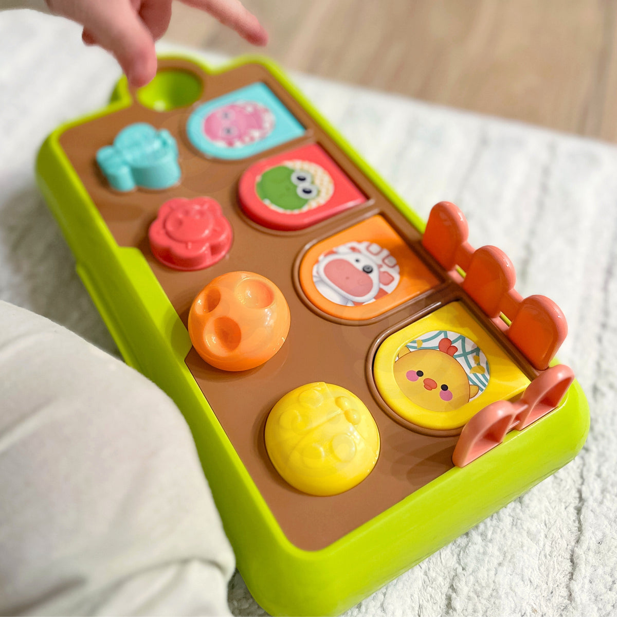 Woopie Bébé Jouet Éducatif Pop-up Animaux Happy Farm