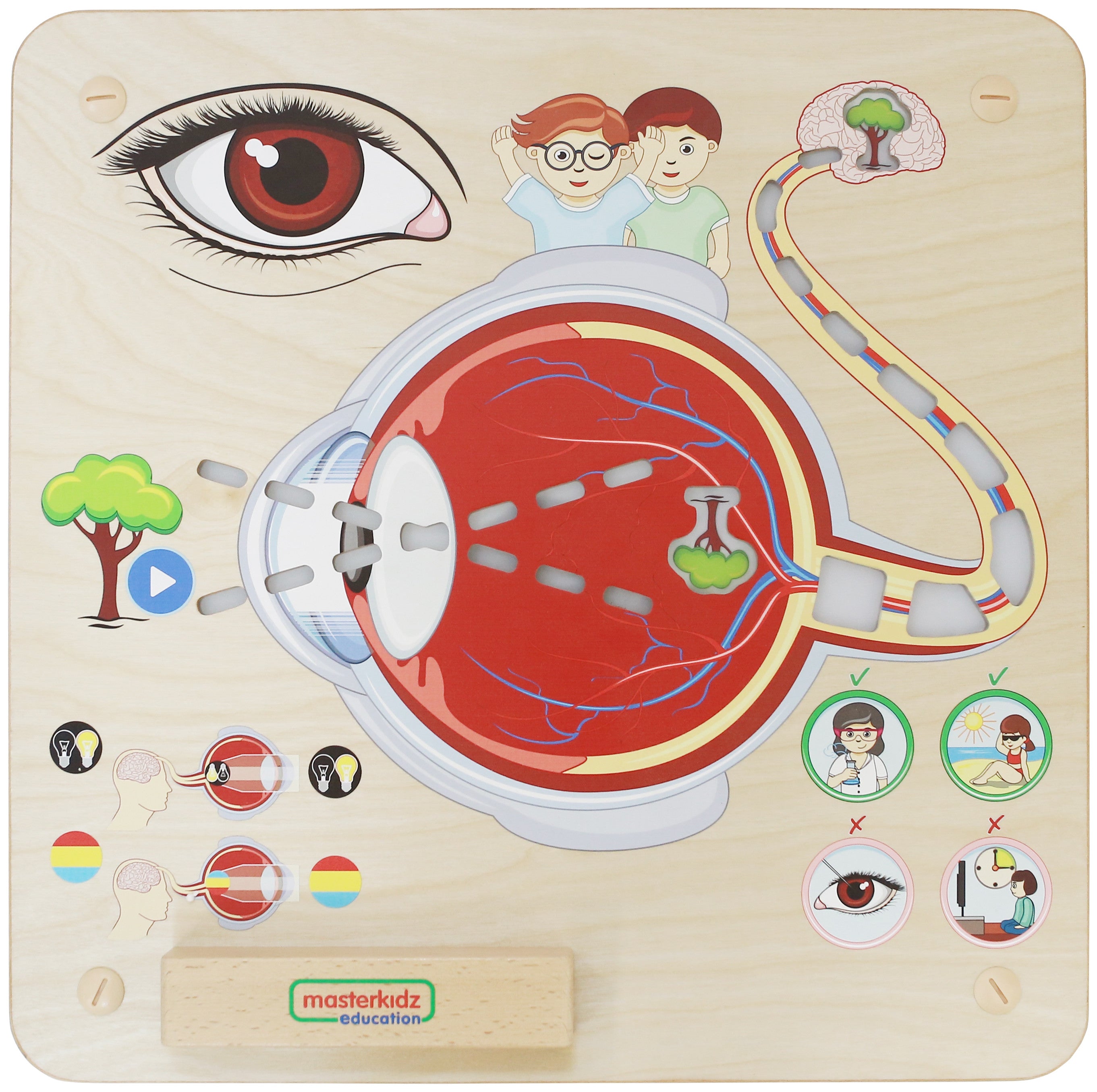 Образователно табло Masterkidz Montessori Visual Sense