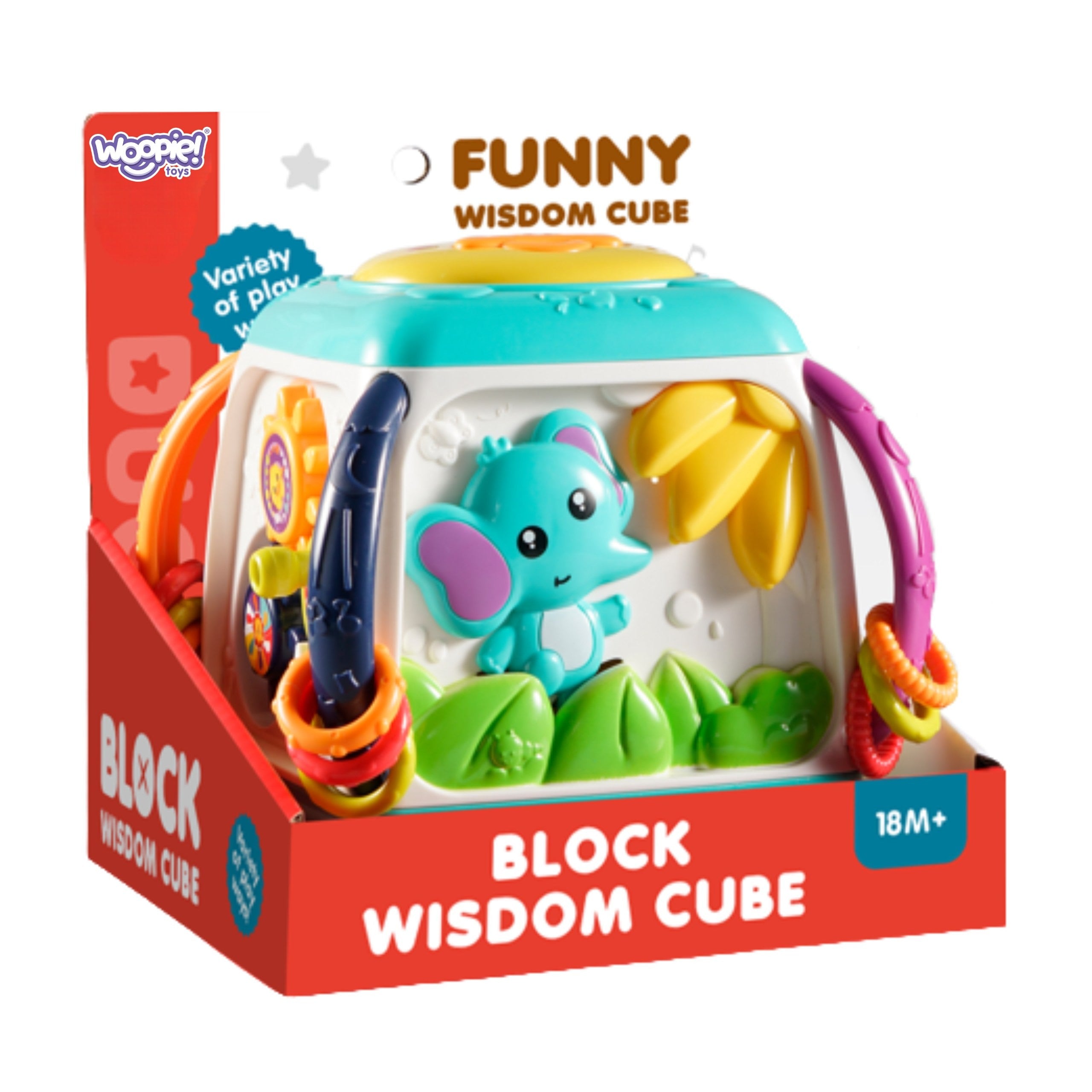 Interaktywna wielofunkcyjna kostka edukacyjna Woopie Baby 18m+