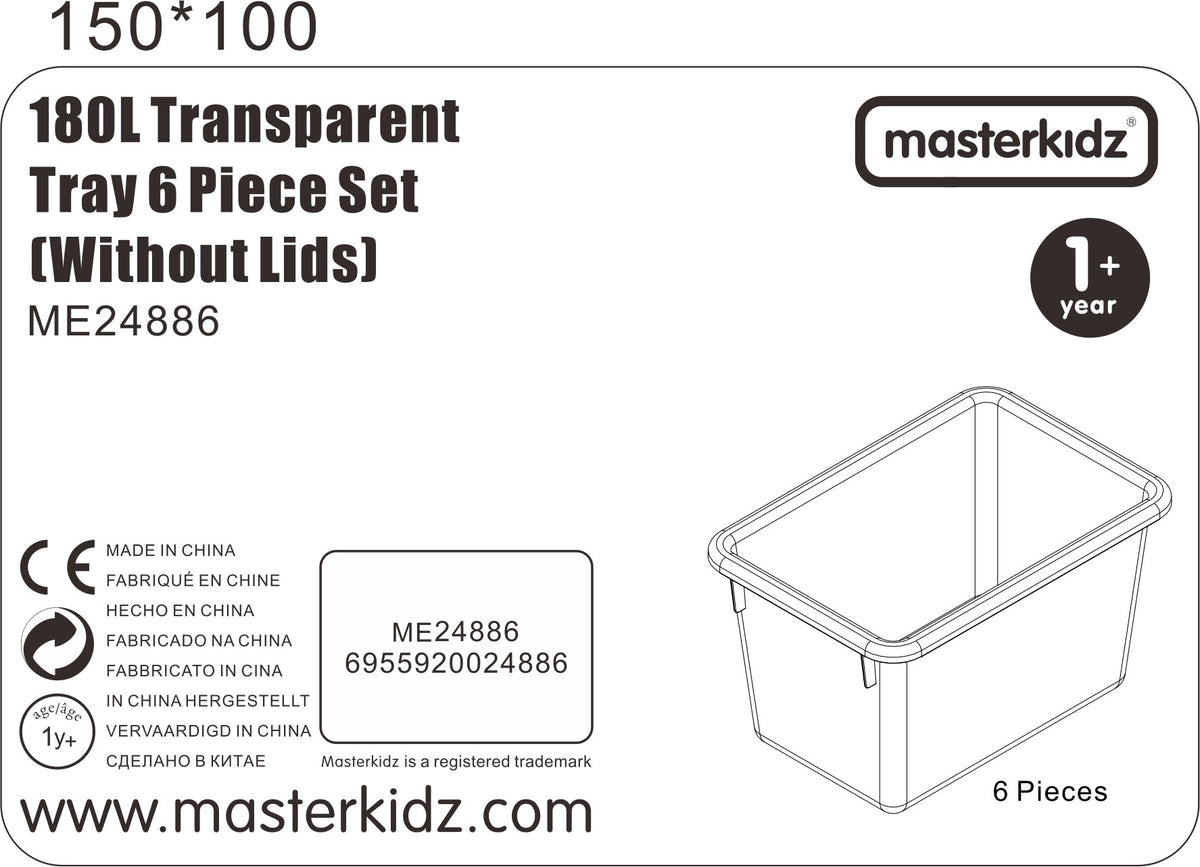 Masterkidz acryl stembordelementhouders 6 stuks